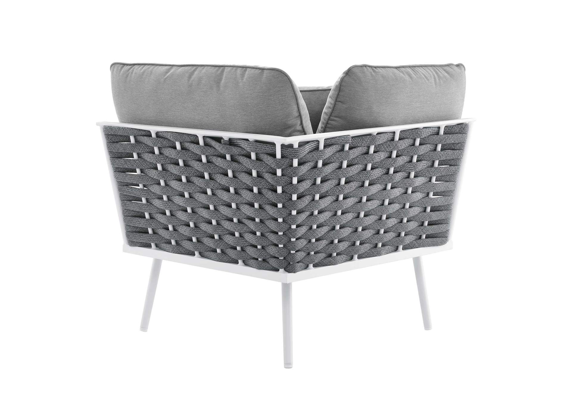 Stance 4 Piece Outdoor Patio Aluminum Sectional Sofa Set image 9