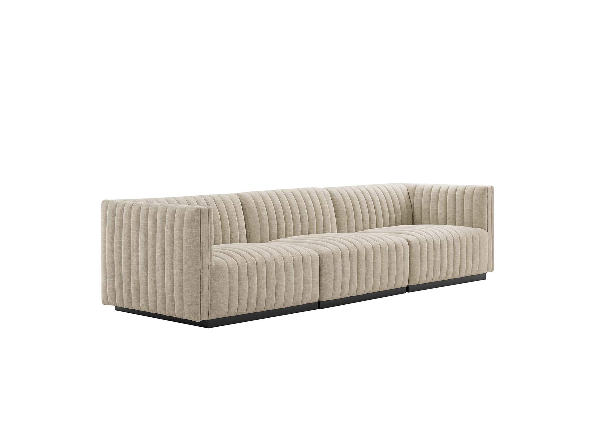 Conjure Channel Tufted Upholstered Fabric Sofa By Modway