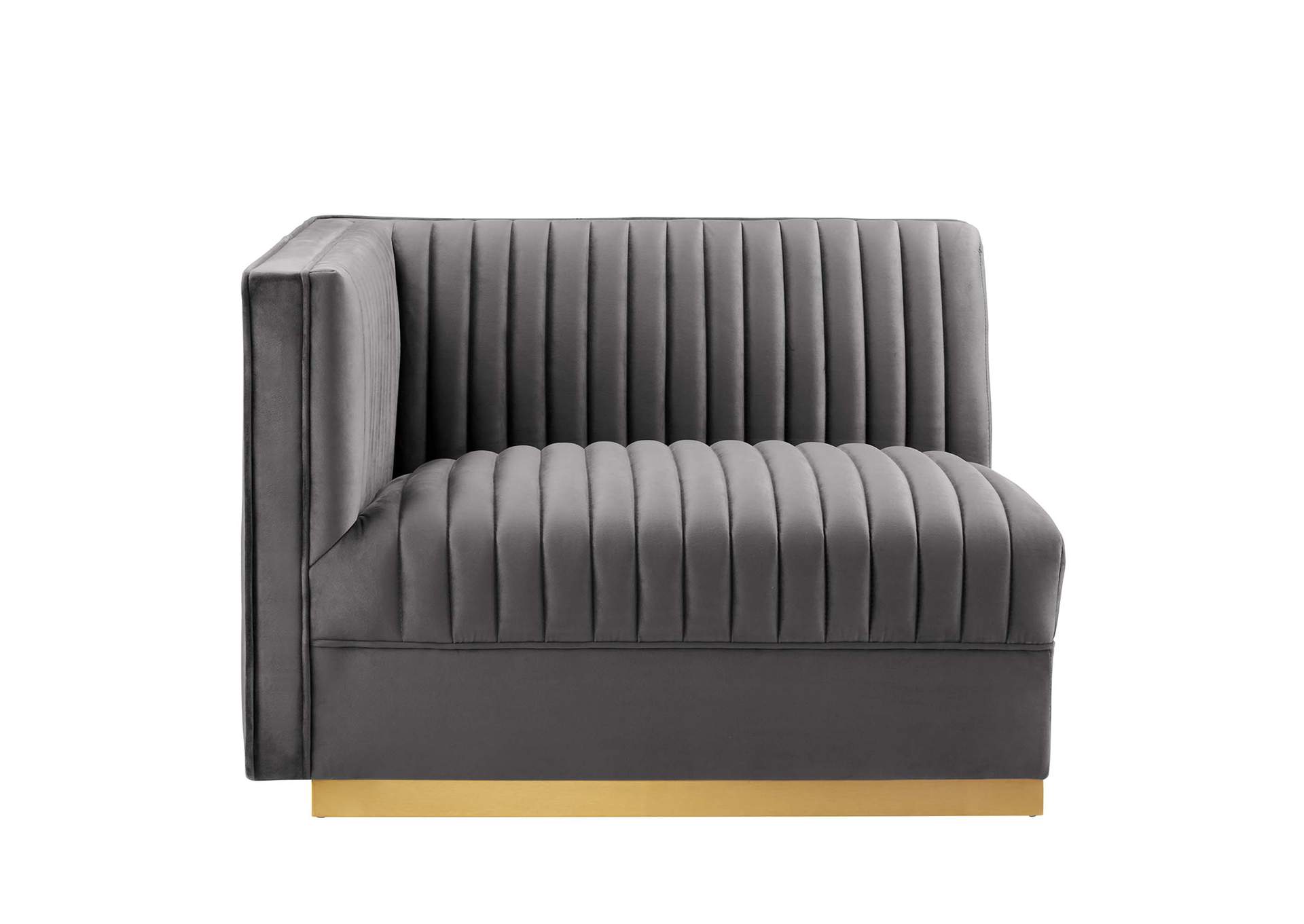 Sanguine Channel Tufted Performance Velvet 3-Seat Modular Sectional Sofa image 8