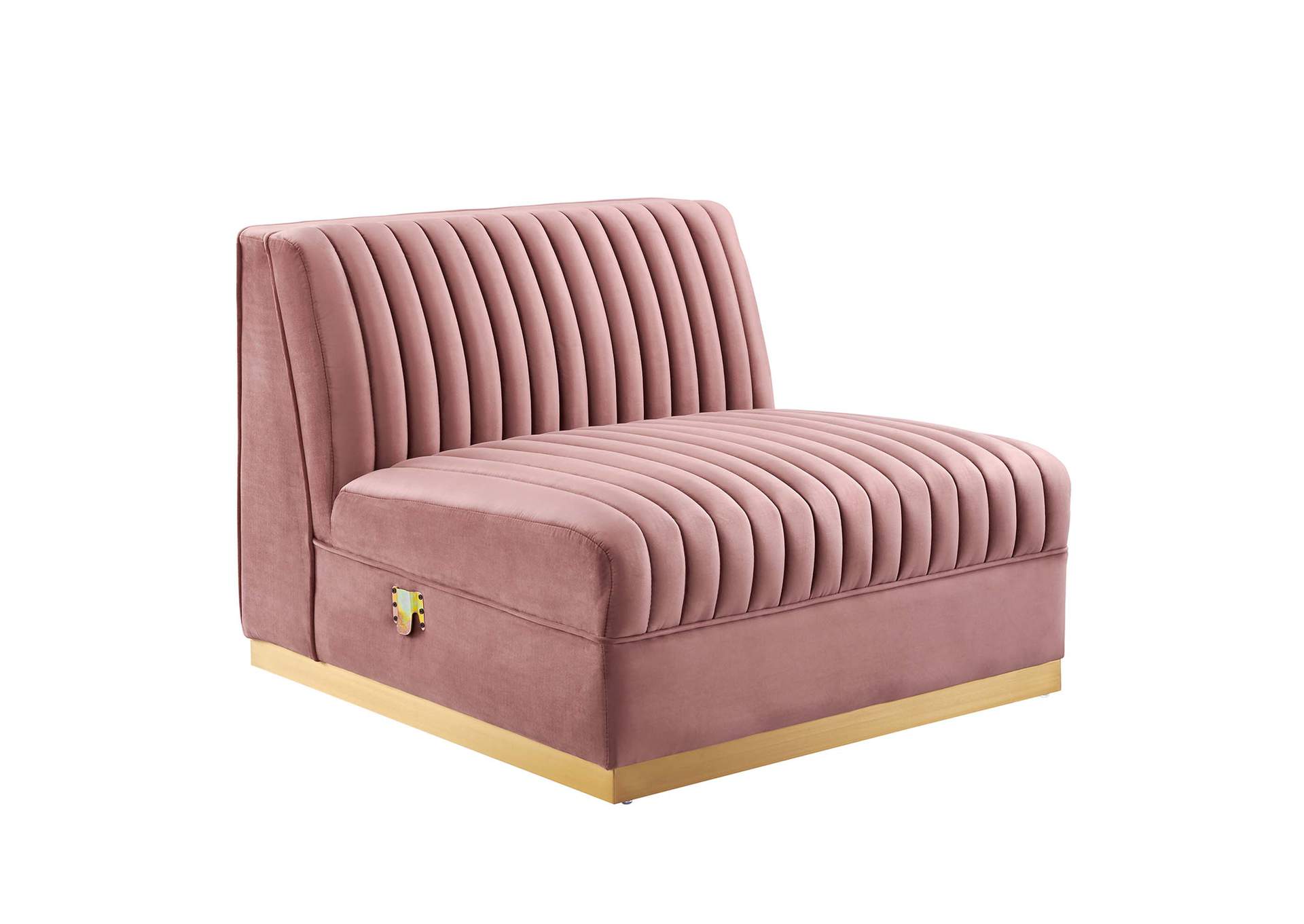 Sanguine Channel Tufted Performance Velvet 5 Piece Modular Sectional Sofa image 8