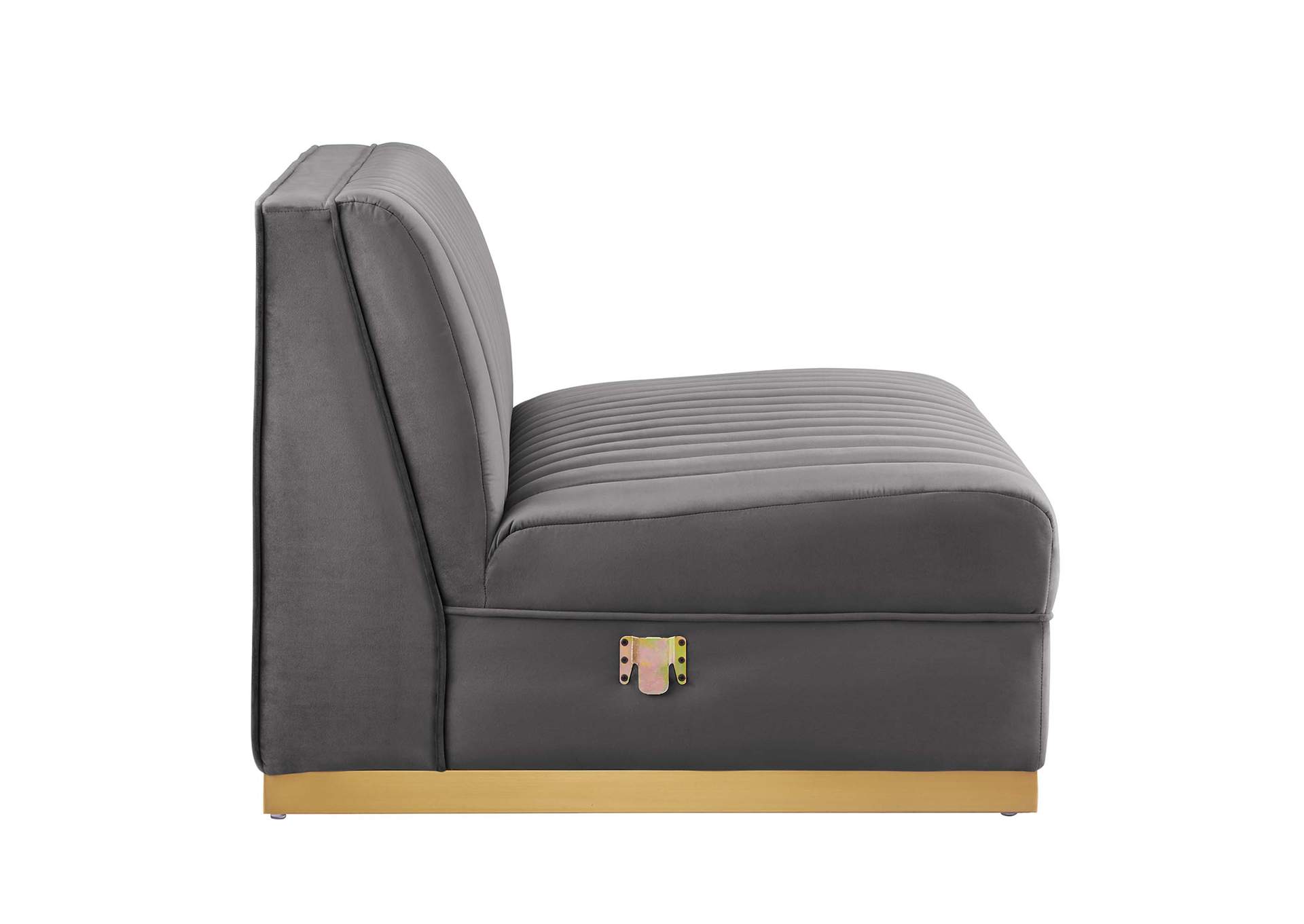 Sanguine Channel Tufted Performance Velvet 4-Piece Right-Facing Modular Sectional Sofa image 5