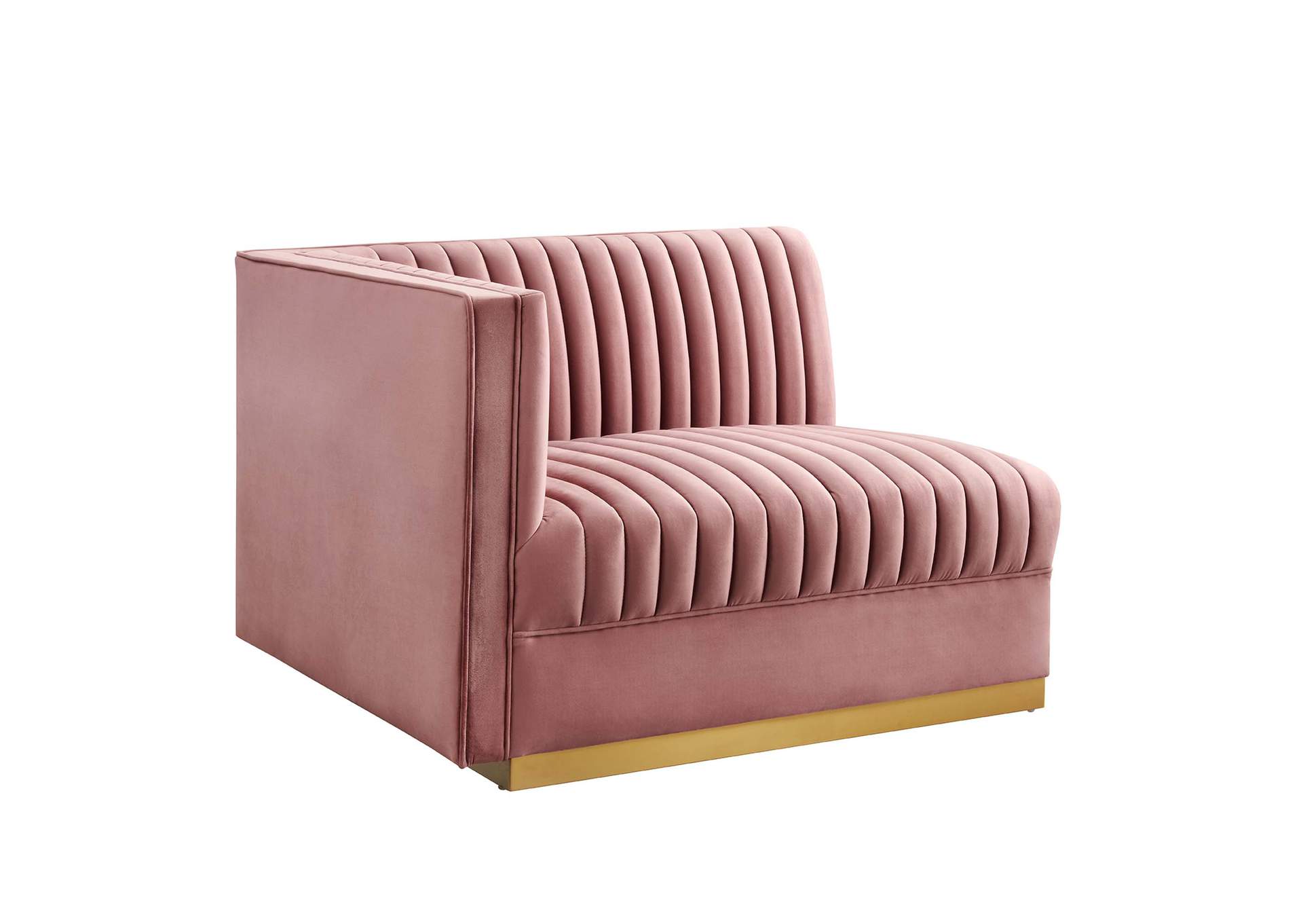 Sanguine Channel Tufted Performance Velvet Modular Sectional Sofa Left-Arm Chair By Modway image 1