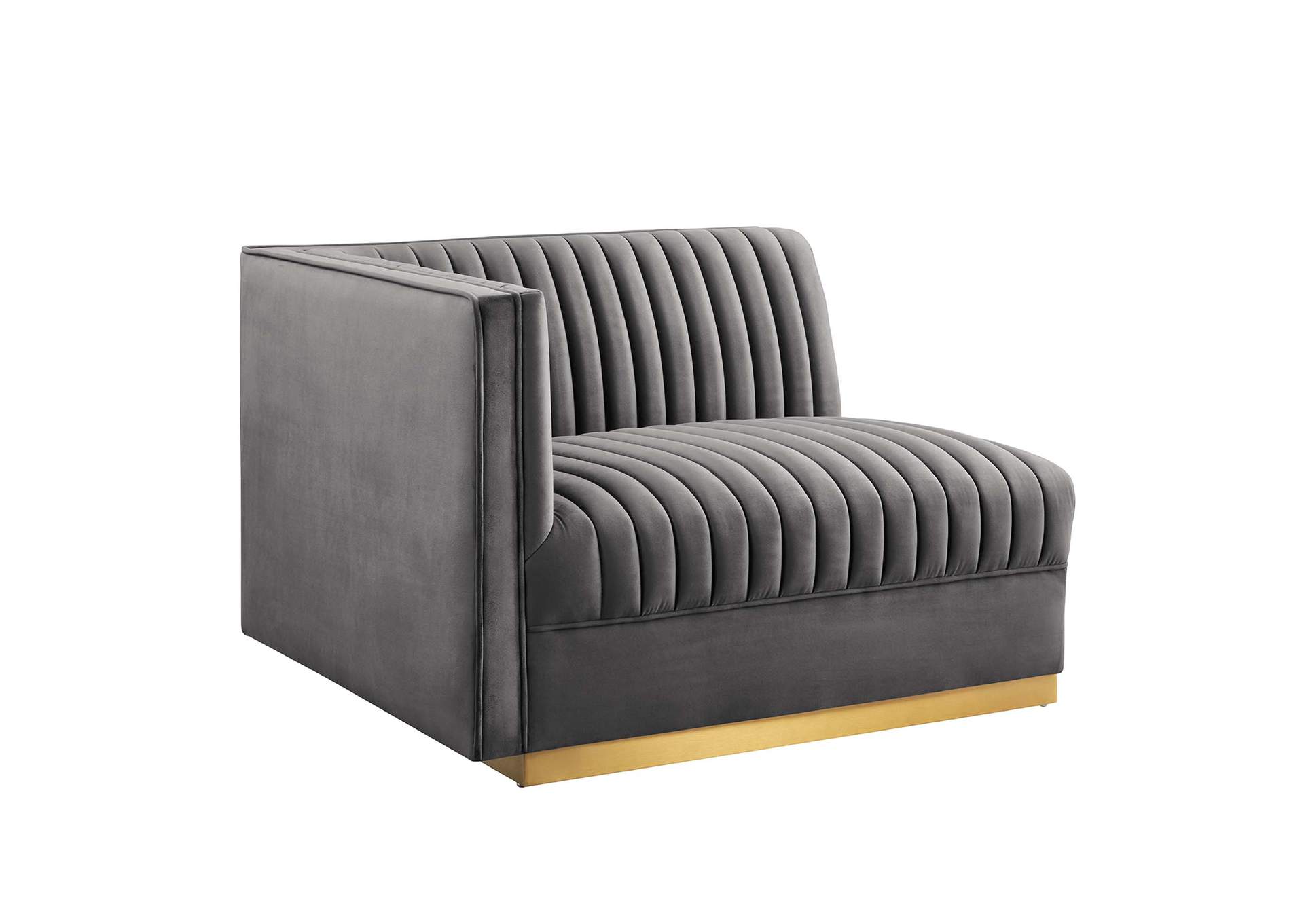 Sanguine Channel Tufted Performance Velvet Modular Sectional Sofa Left-Arm Chair By Modway image 1