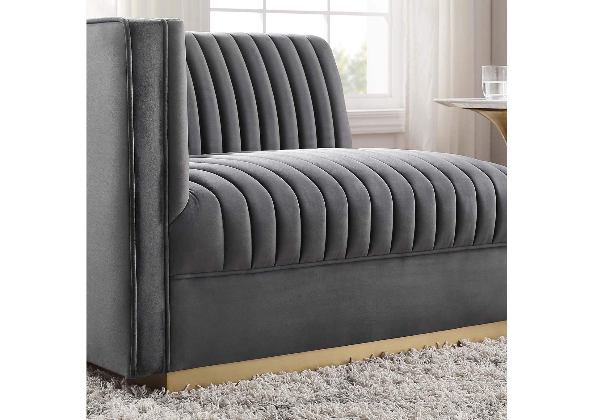 Sanguine Channel Tufted Performance Velvet Modular Sectional Sofa Left-Arm Chair image 10