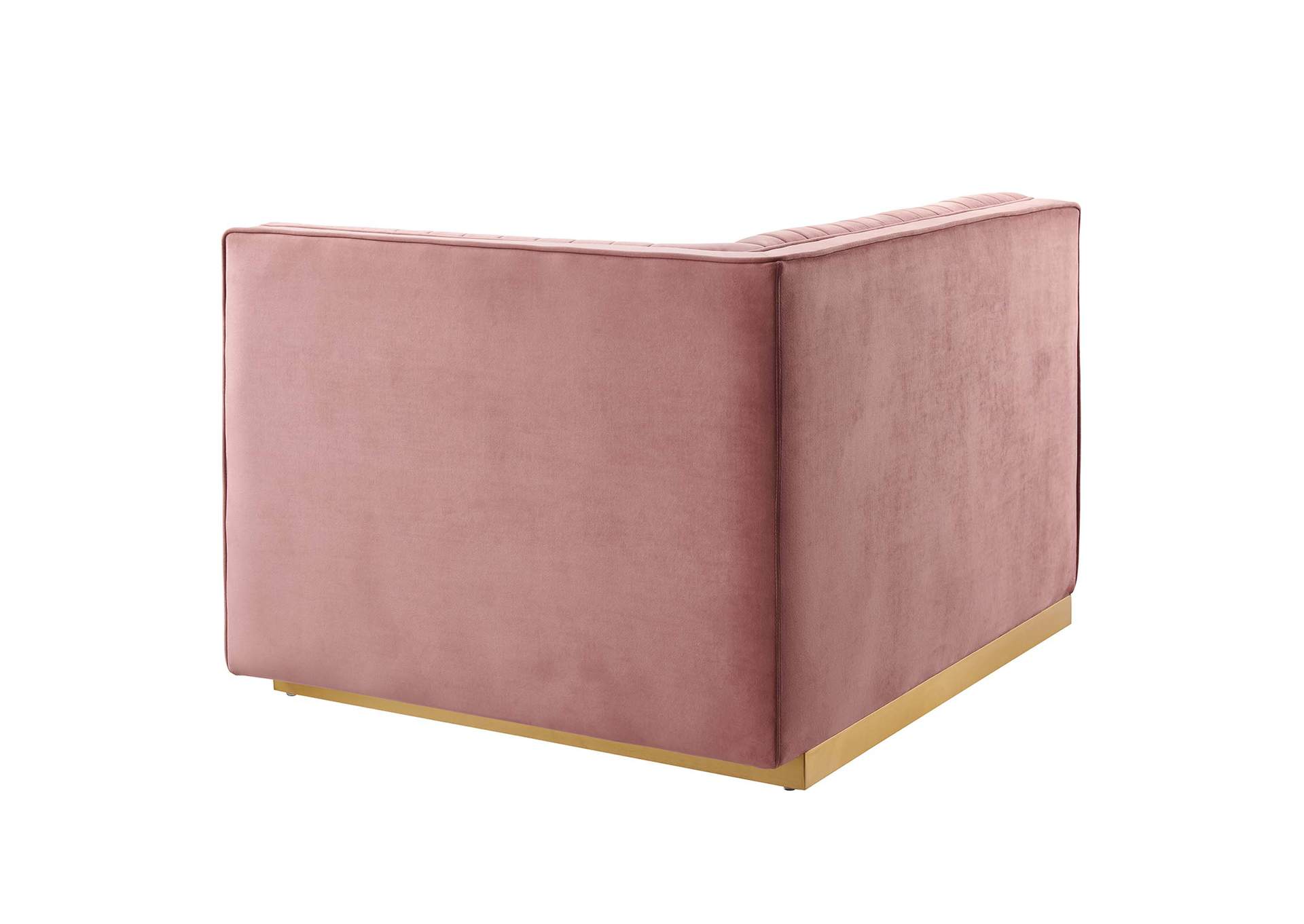 Sanguine Channel Tufted Performance Velvet Modular Sectional Sofa Right-Arm Chair image 5