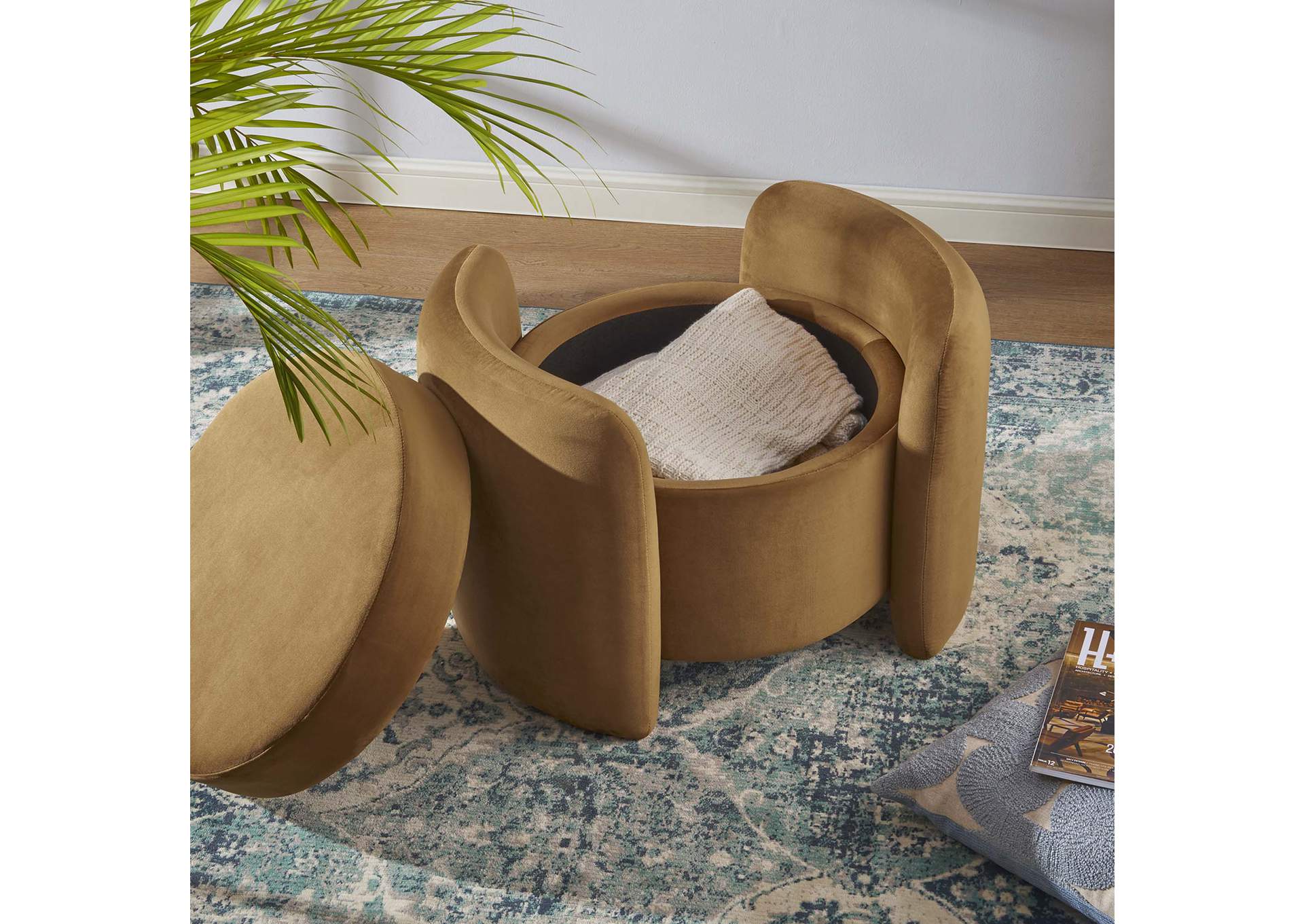 Nebula Upholstered Performance Velvet Ottoman By Modway image 11