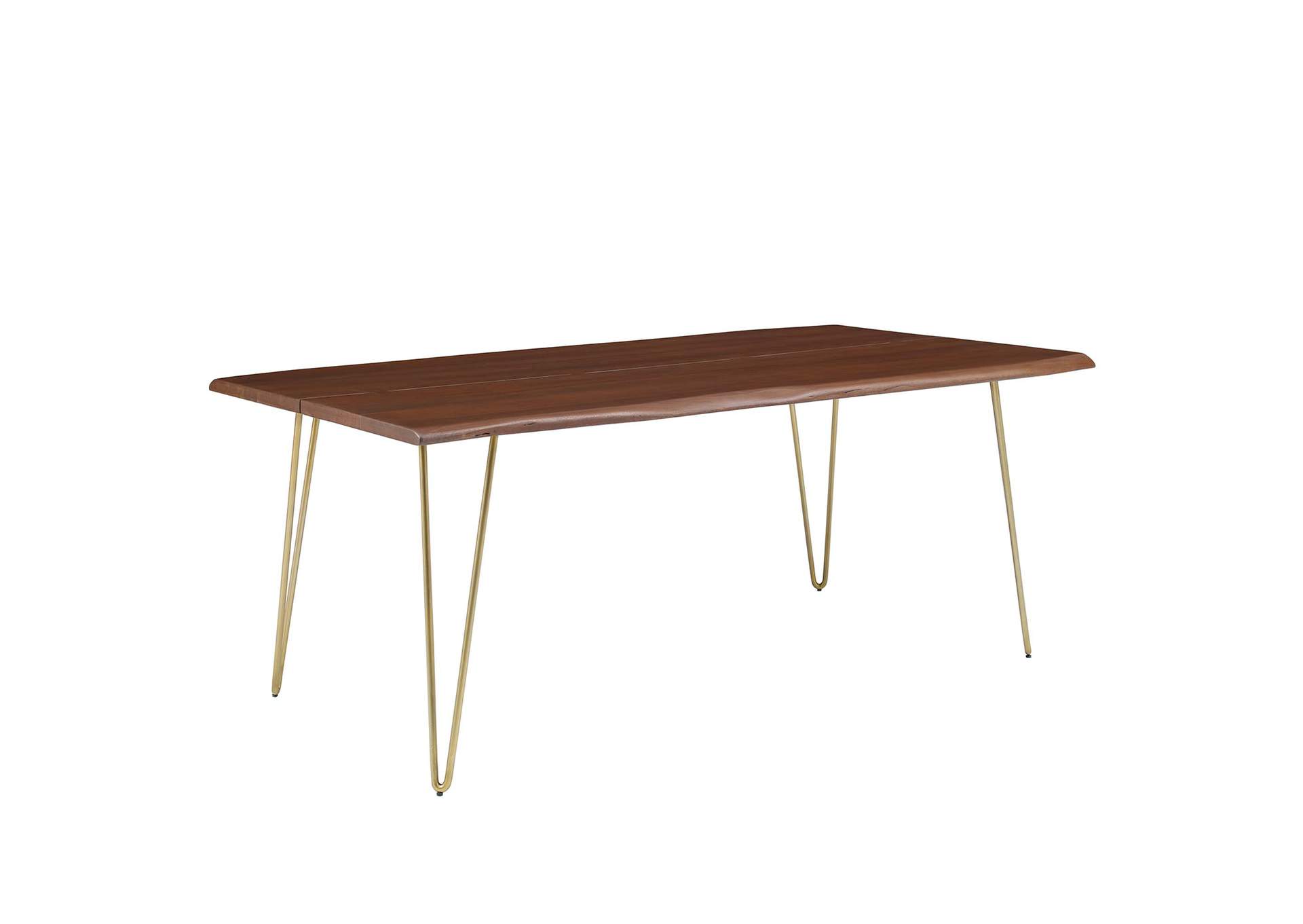 Ardor 74" Live Edge Acacia Wood Acacia Wood Dining Table