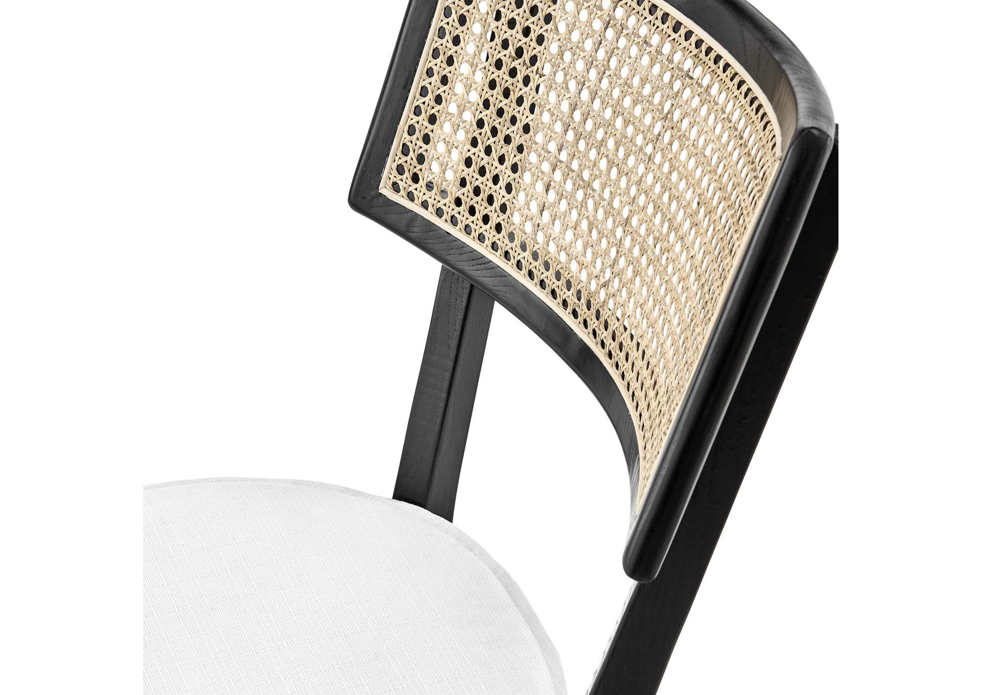 Caledonia Fabric Upholstered Wood Dining Chair Set Of 2