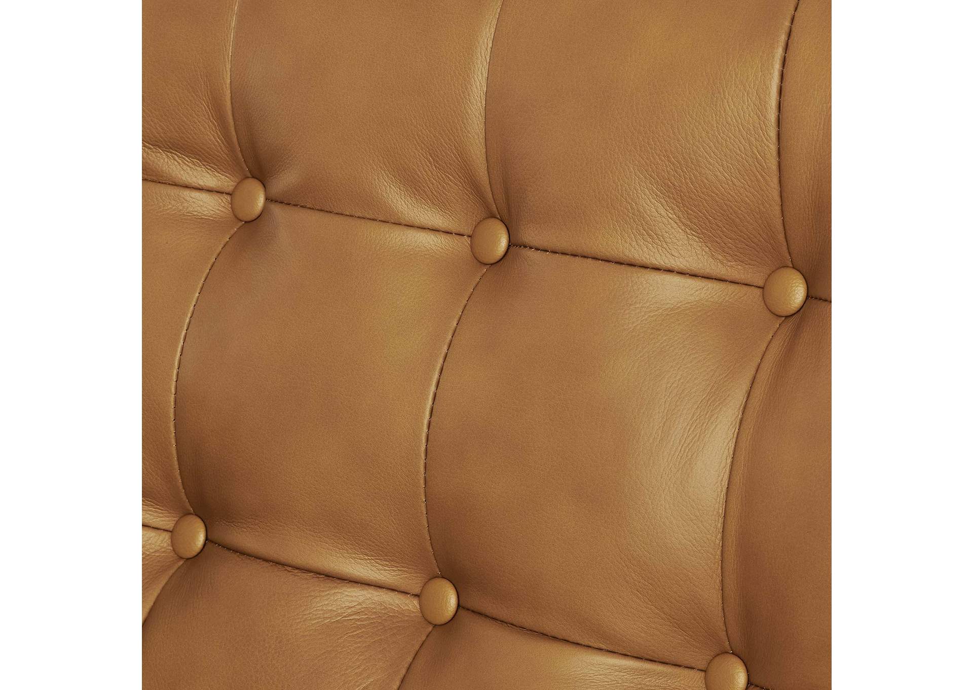 Exalt Tufted Leather Loveseat