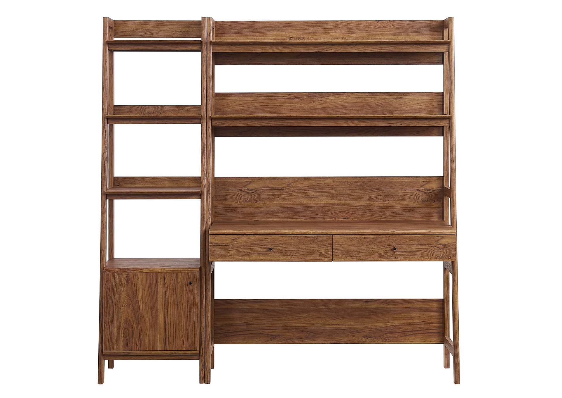 Bixby 2-Piece Wood Office Desk And Bookshelf