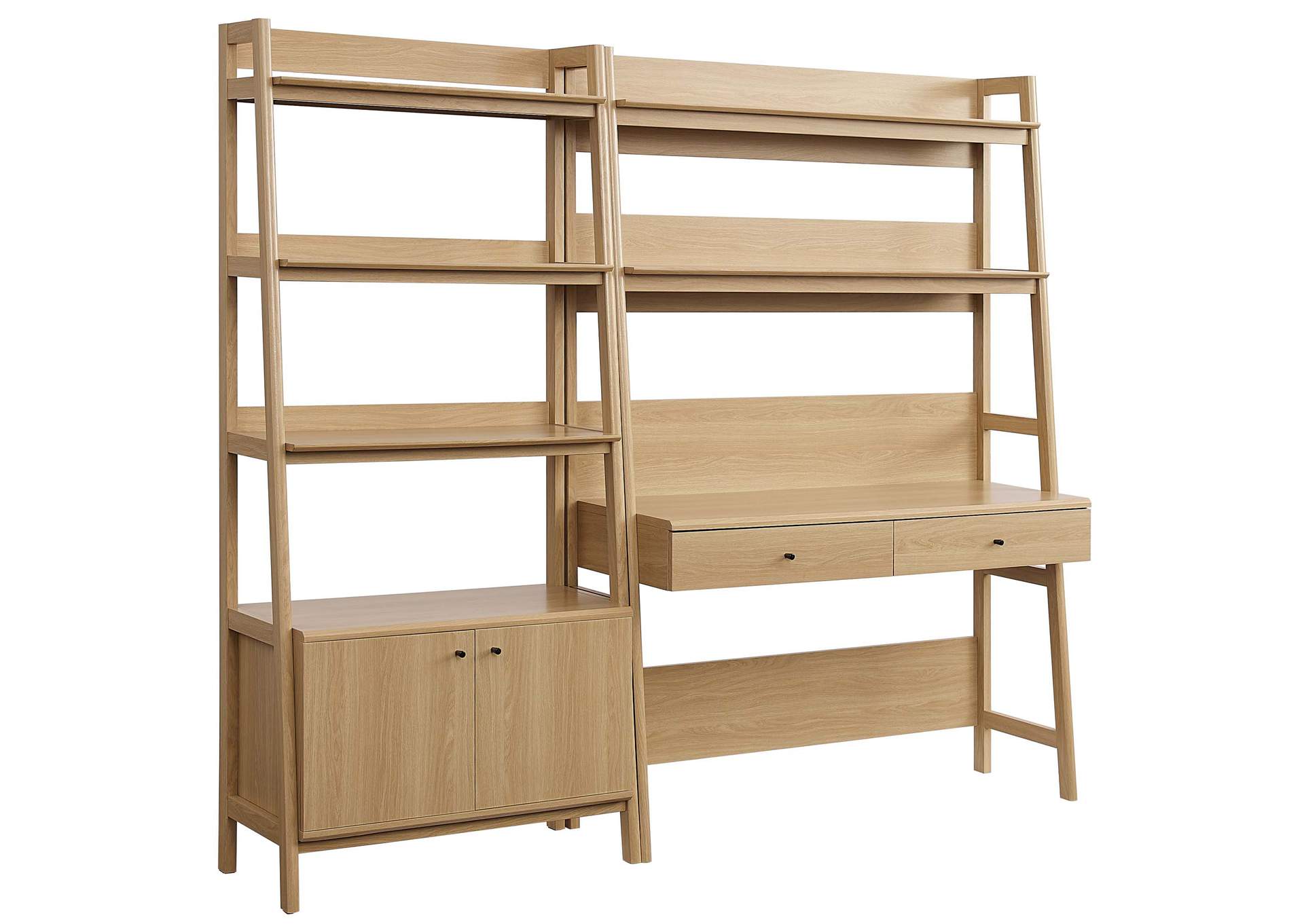 Bixby 2-Piece Wood Office Desk And Bookshelf By Modway
