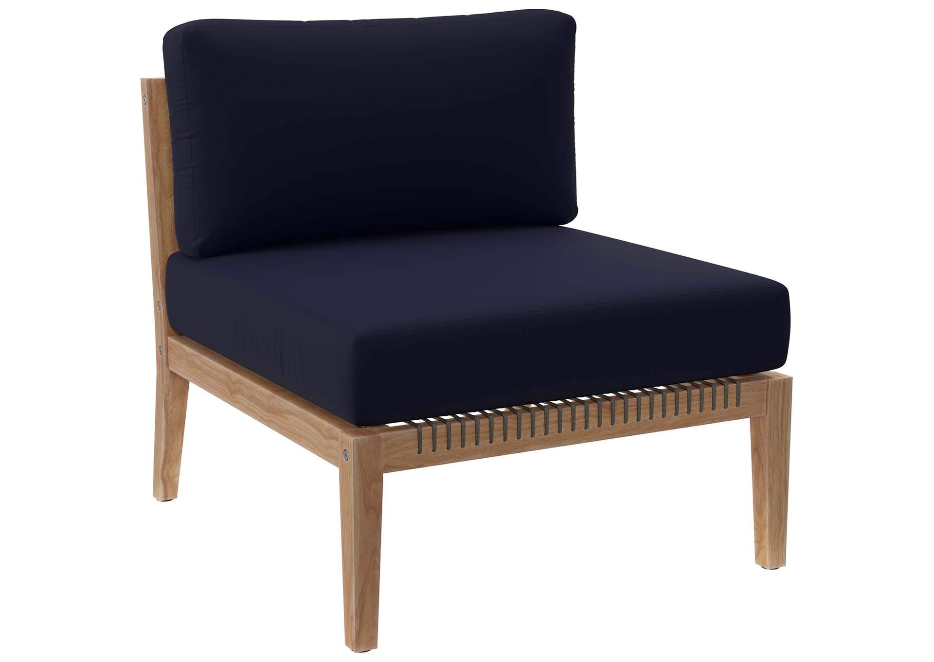 Clearwater 6-Piece Outdoor Patio Teak Wood Sectional Sofa By Modway