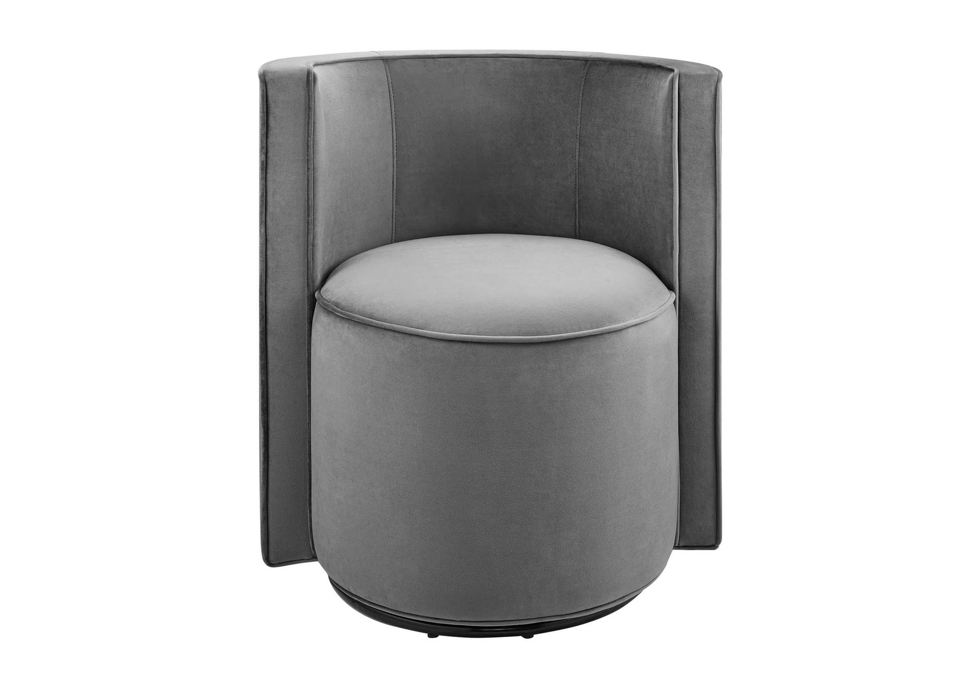 Della Performance Velvet Fabric Swivel Chair image 5