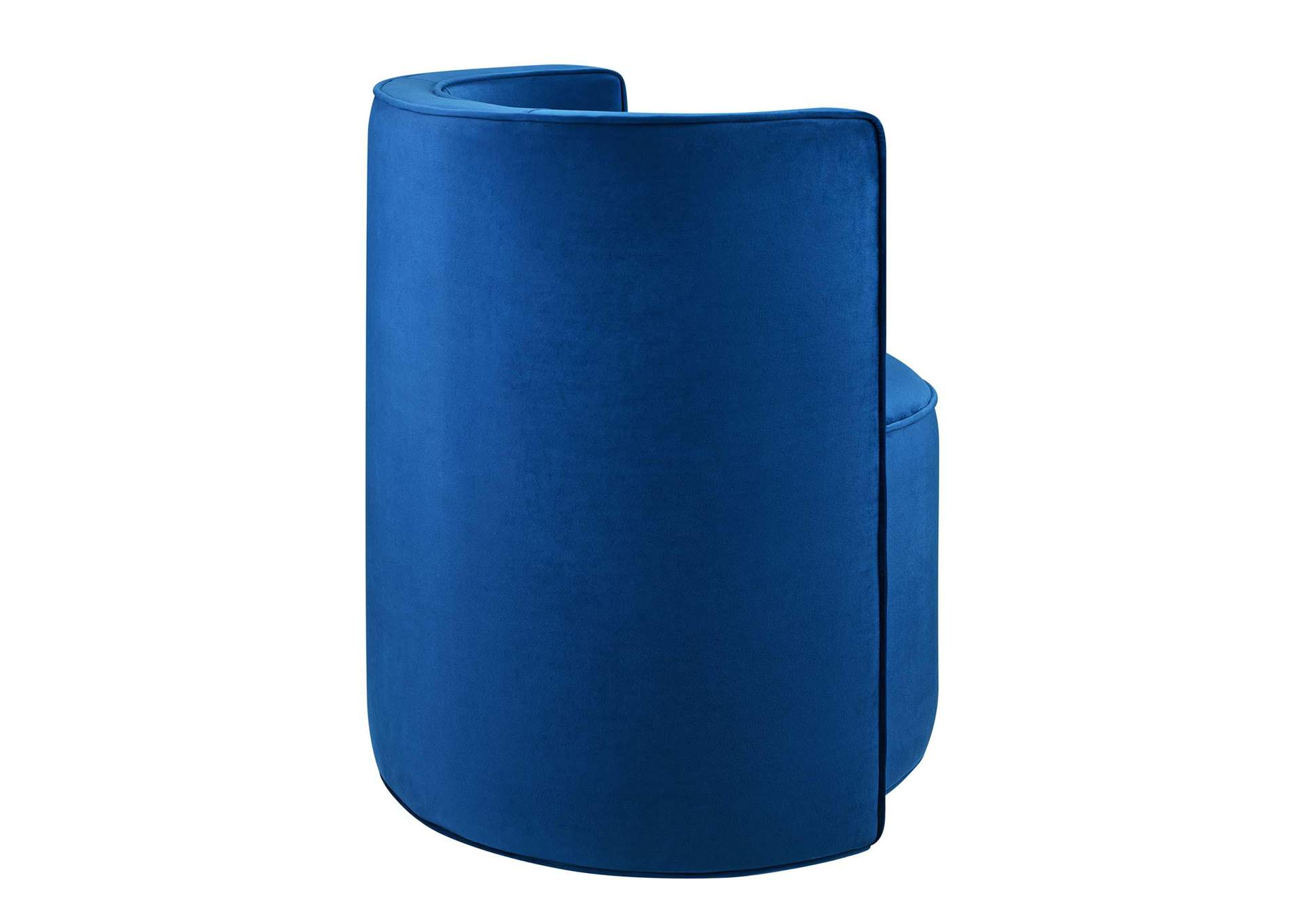 Della Performance Velvet Fabric Swivel Chair image 4