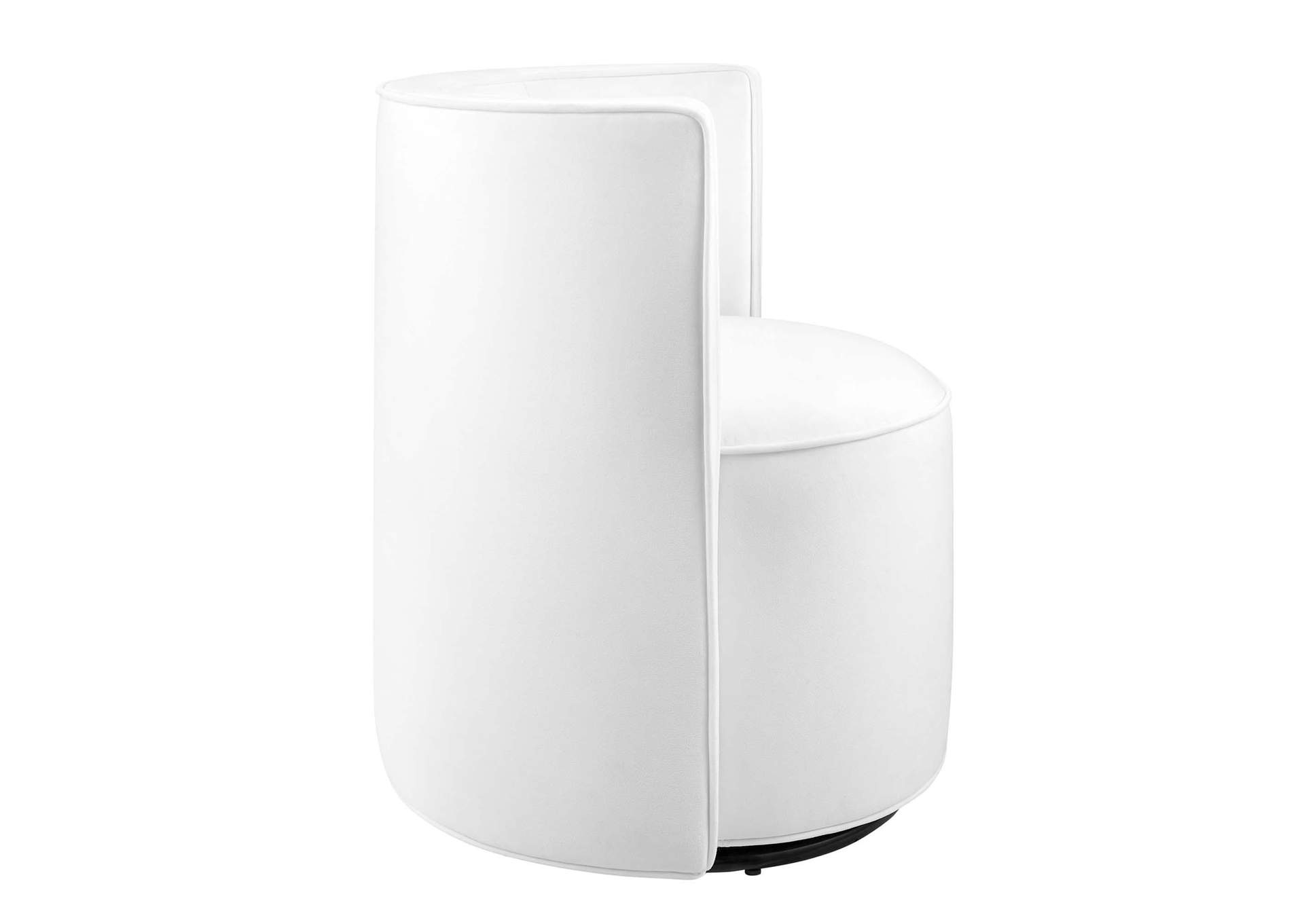 Della Performance Velvet Fabric Swivel Chair image 3