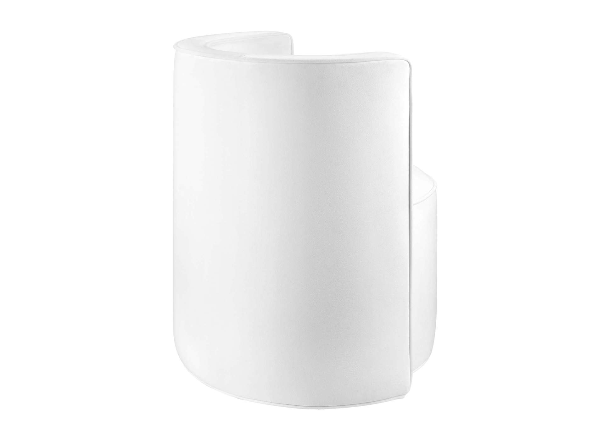 Della Performance Velvet Fabric Swivel Chair image 4