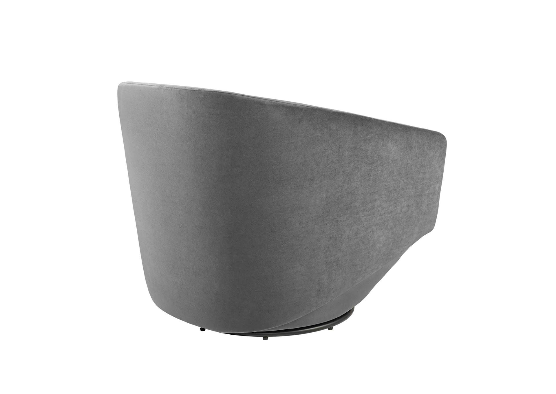 Series Performance Velvet Fabric Swivel Chair image 4