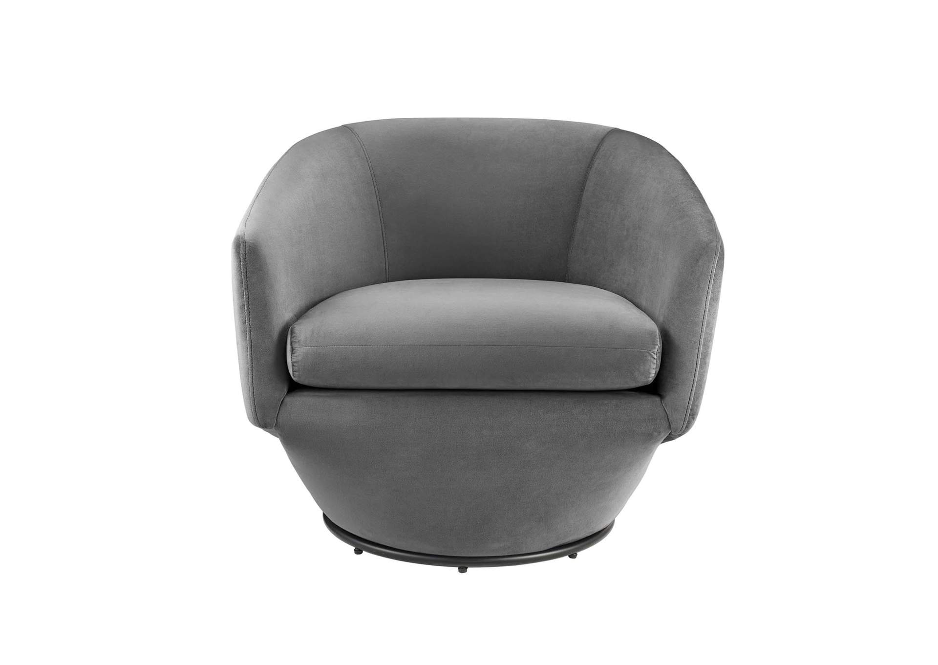 Series Performance Velvet Fabric Swivel Chair image 5