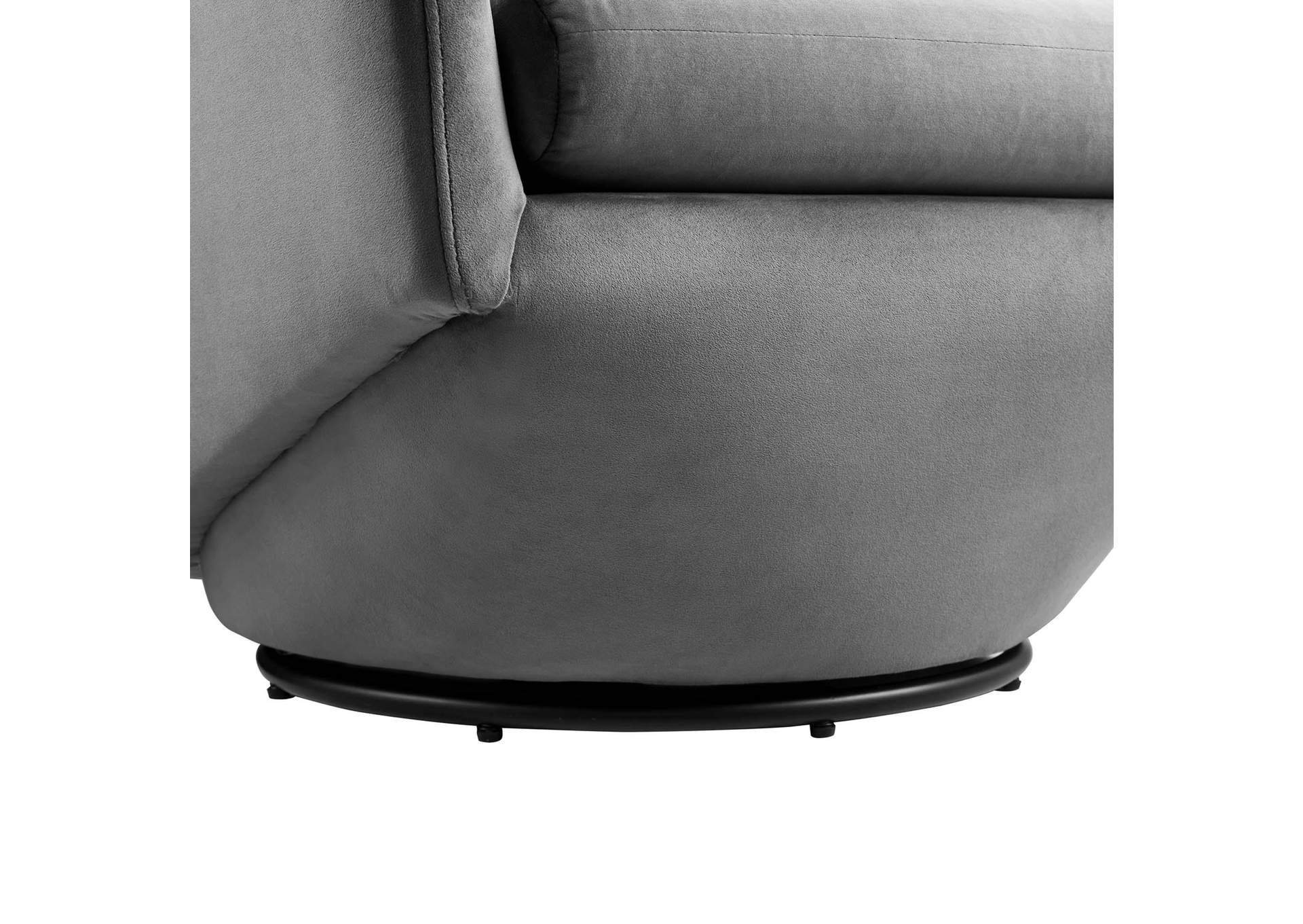 Series Performance Velvet Fabric Swivel Chair image 6