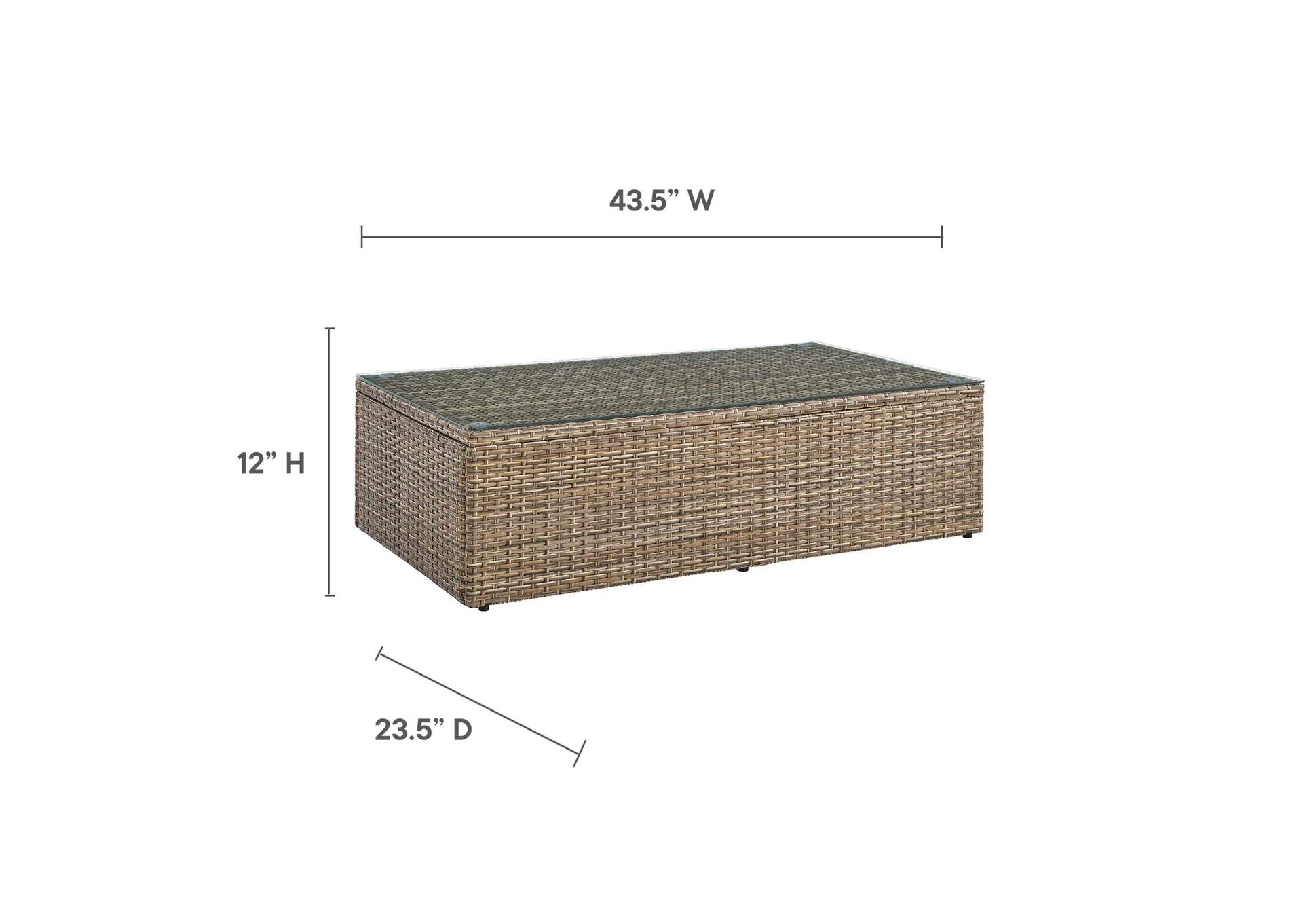 Convene Outdoor Patio Coffee Table image 6