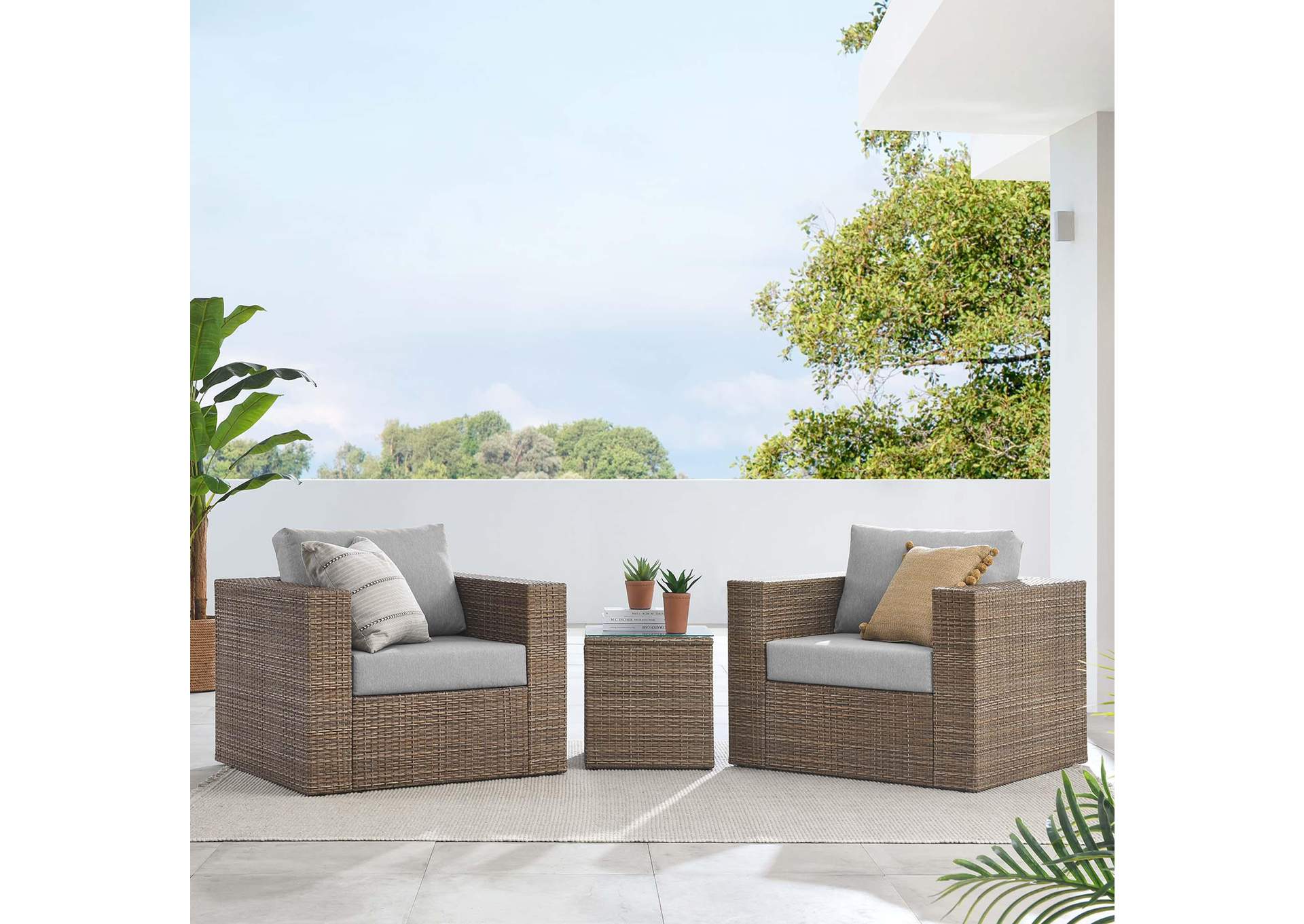 Convene Outdoor Patio 3-Piece Furniture Set image 10