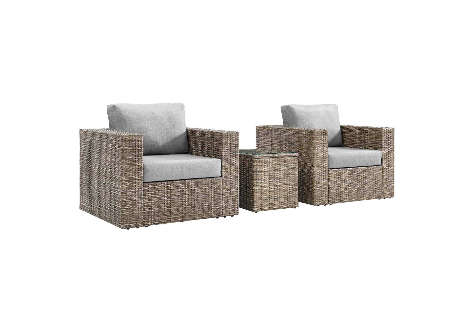 Convene 3-Piece Outdoor Patio Furniture Set By Modway image 1