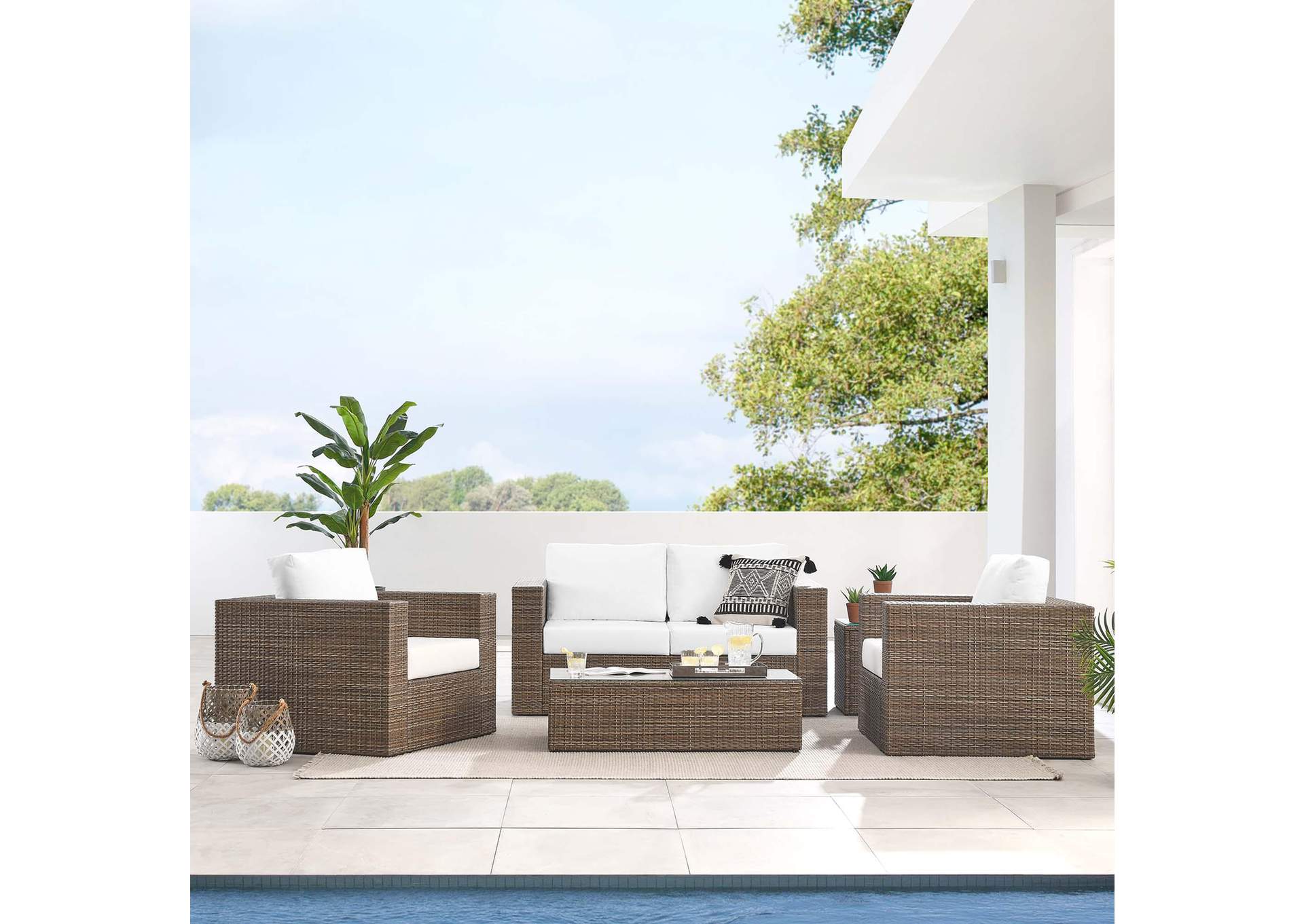 Convene Outdoor Patio 4-Piece Furniture Set image 14