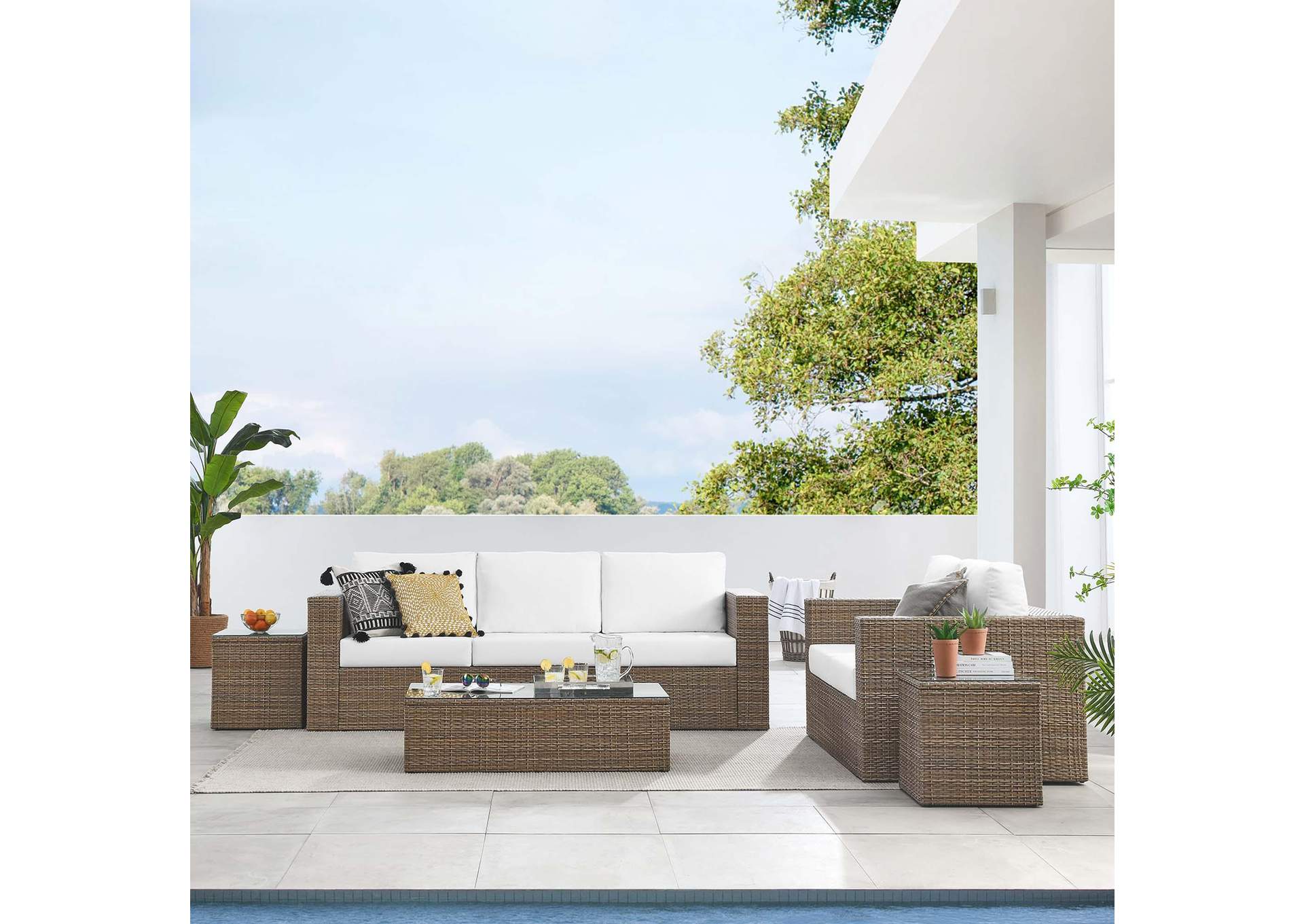 Convene Outdoor Patio 5 Piece Furniture Set image 17