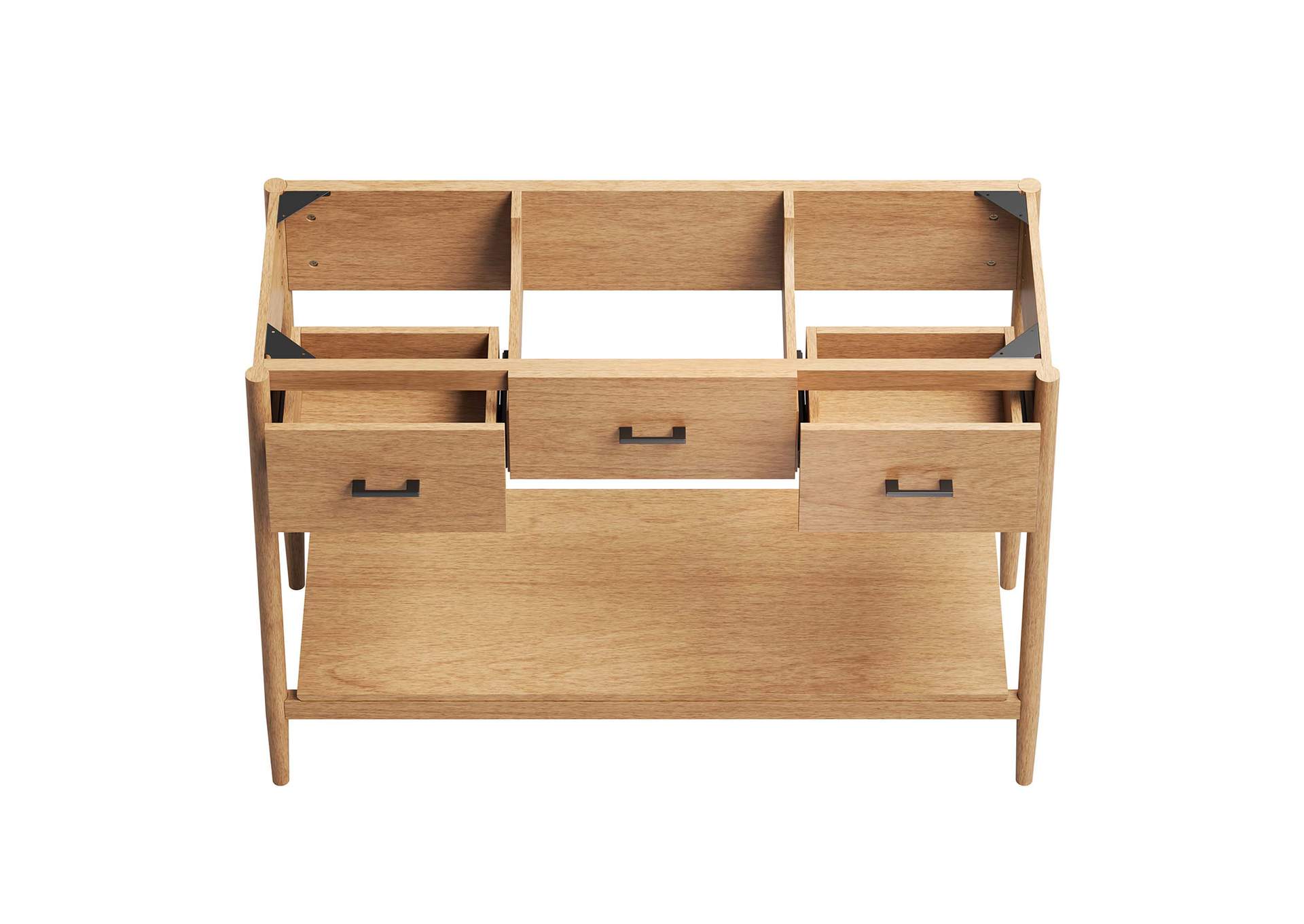 Zaire 48” Single Sink Compatible Bathroom Vanity Cabinet - Sink Basin Not Included