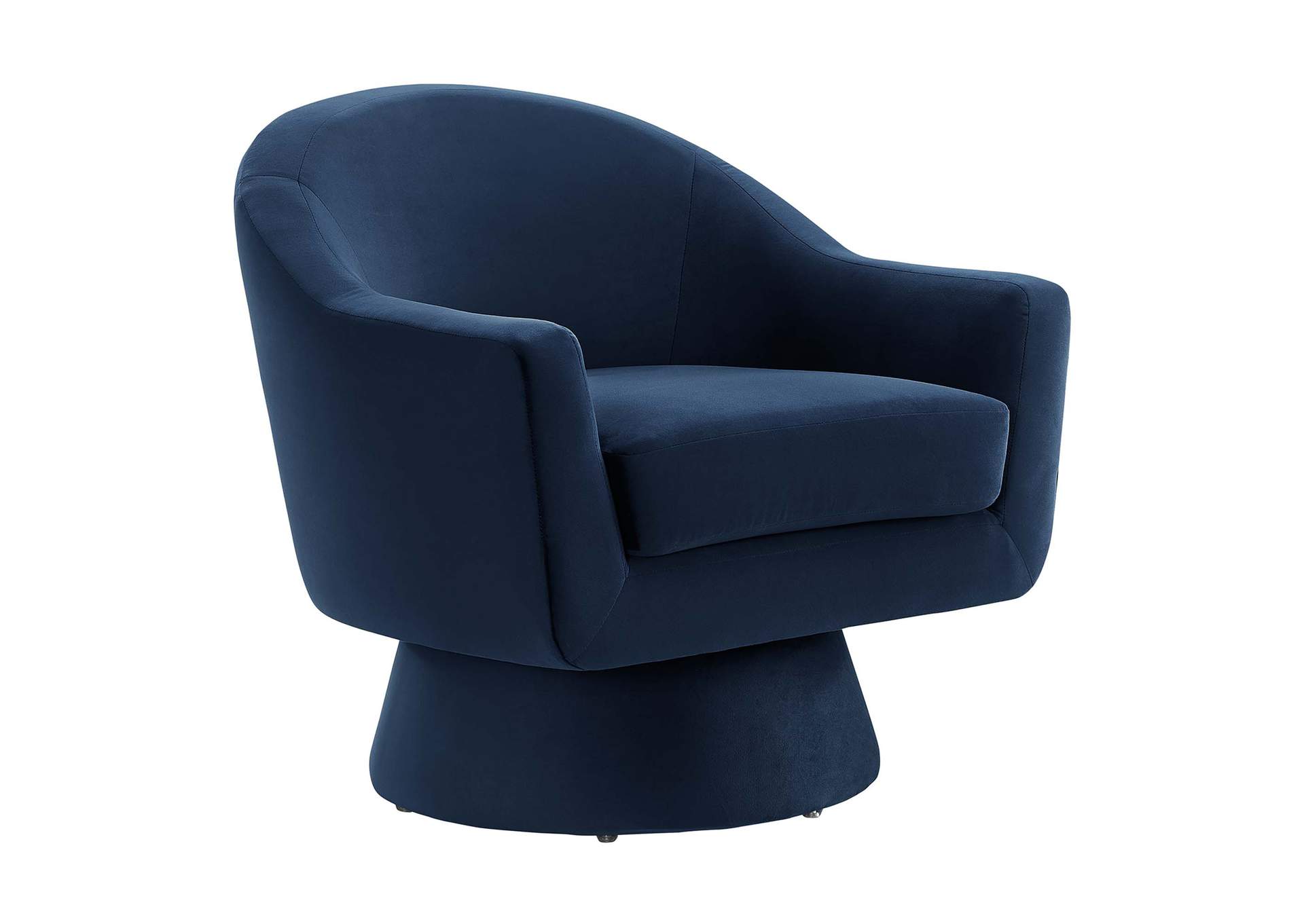 Astral Performance Velvet Fabric And Wood Swivel Chair By Modway image 1