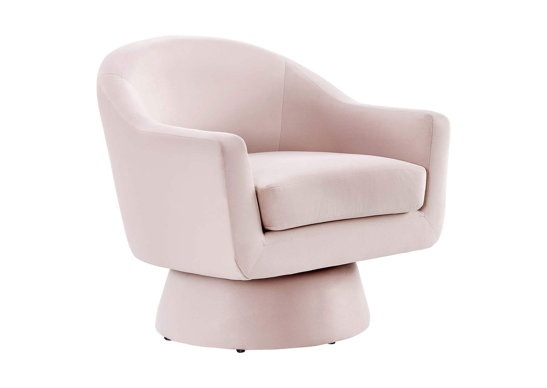 Astral Performance Velvet Fabric And Wood Swivel Chair By Modway image 1