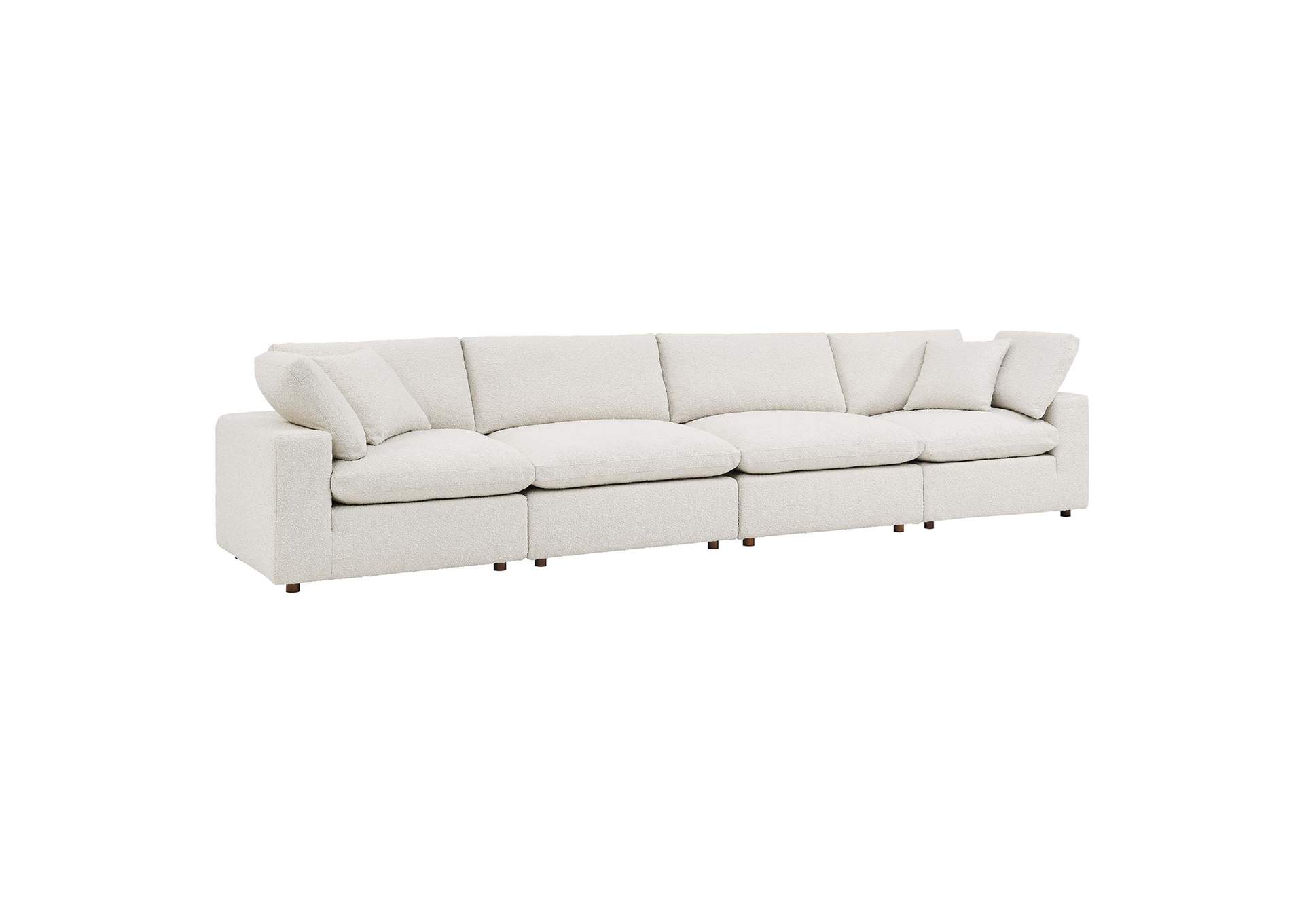 Commix Down Filled Overstuffed Boucle Fabric 4-Seater Sofa By Modway