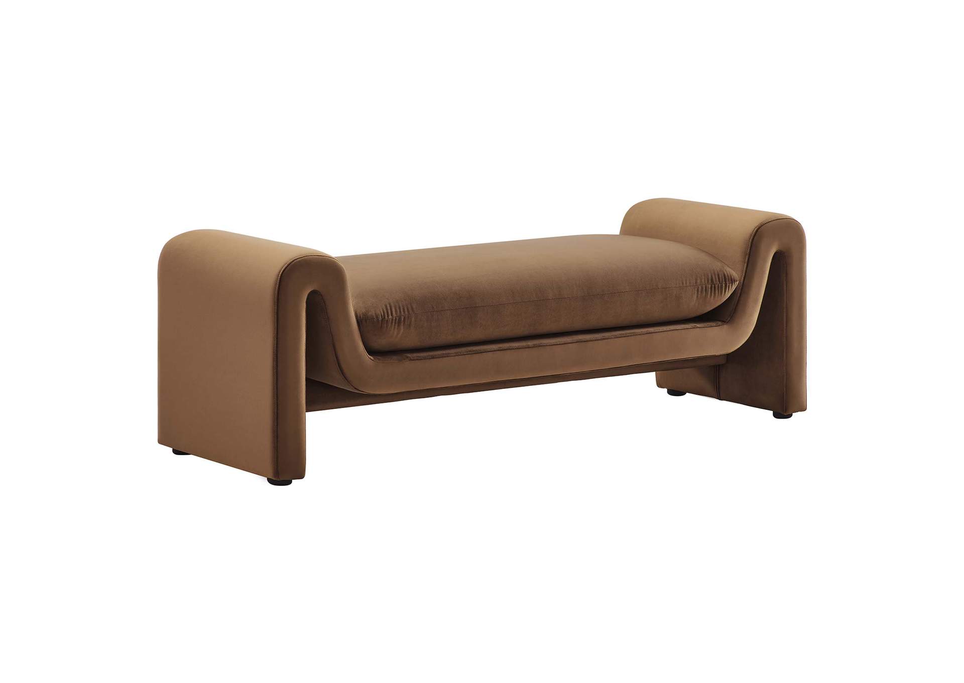 Waverly Performance Velvet Bench By Modway image 1
