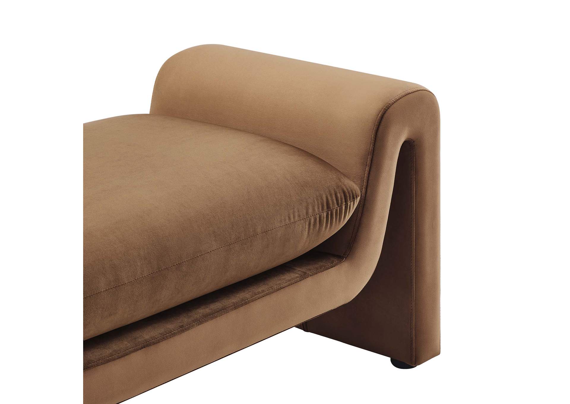 Waverly Performance Velvet Bench image 5