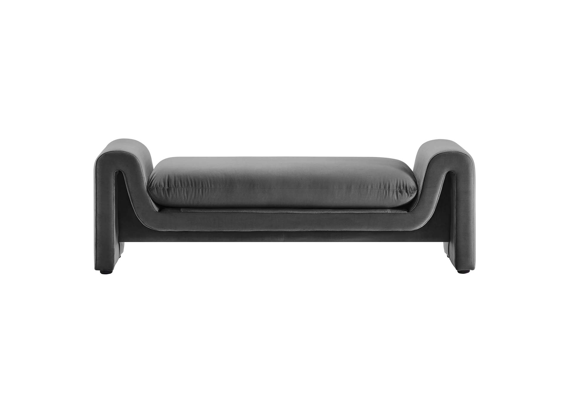 Waverly Performance Velvet Bench image 4
