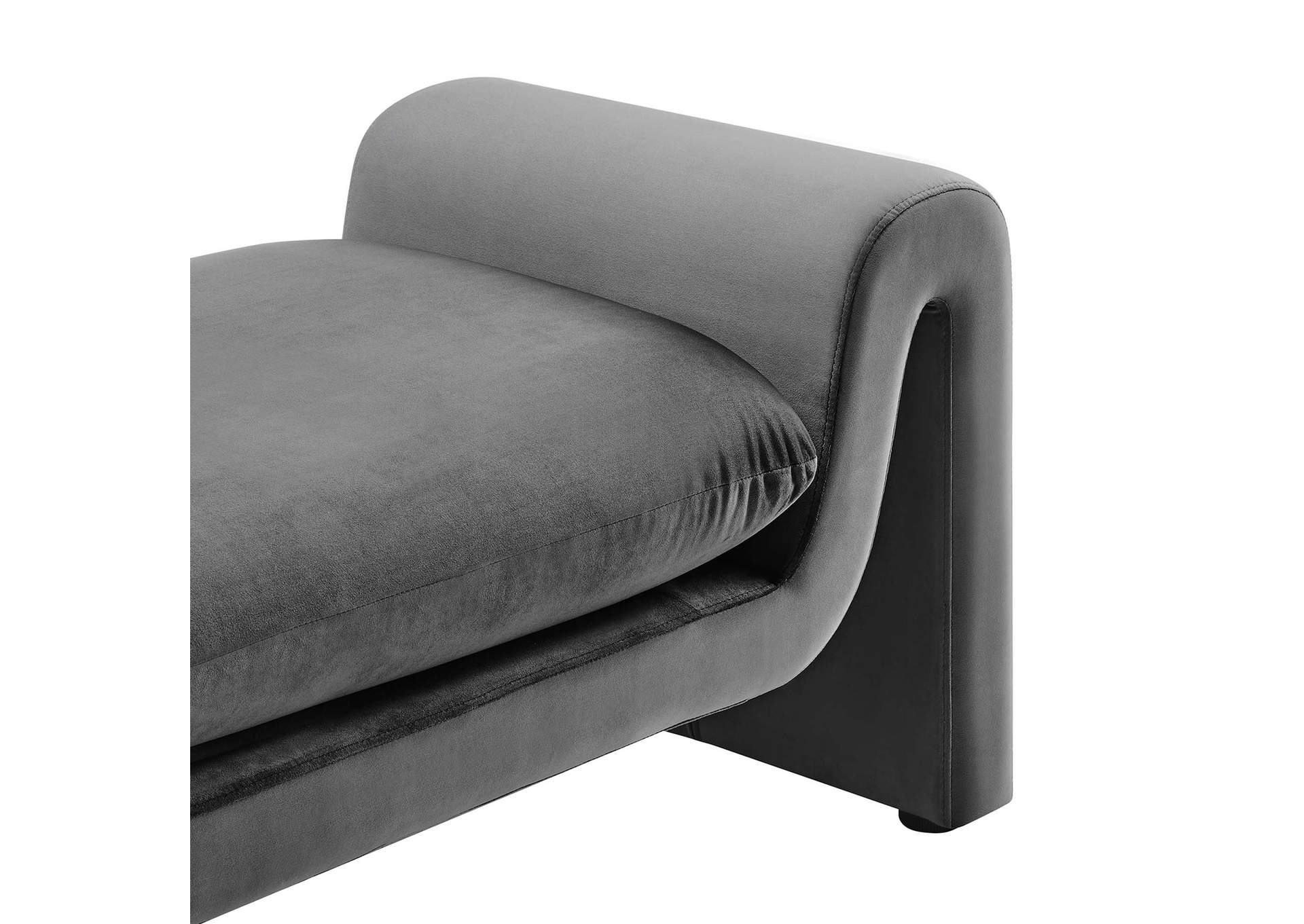 Waverly Performance Velvet Bench image 5