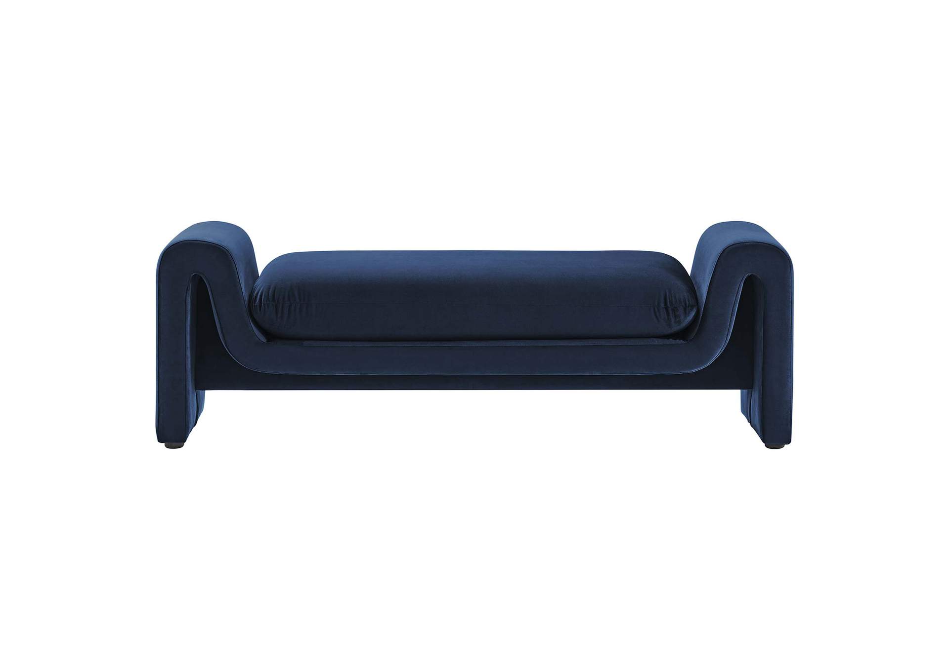 Waverly Performance Velvet Bench image 4