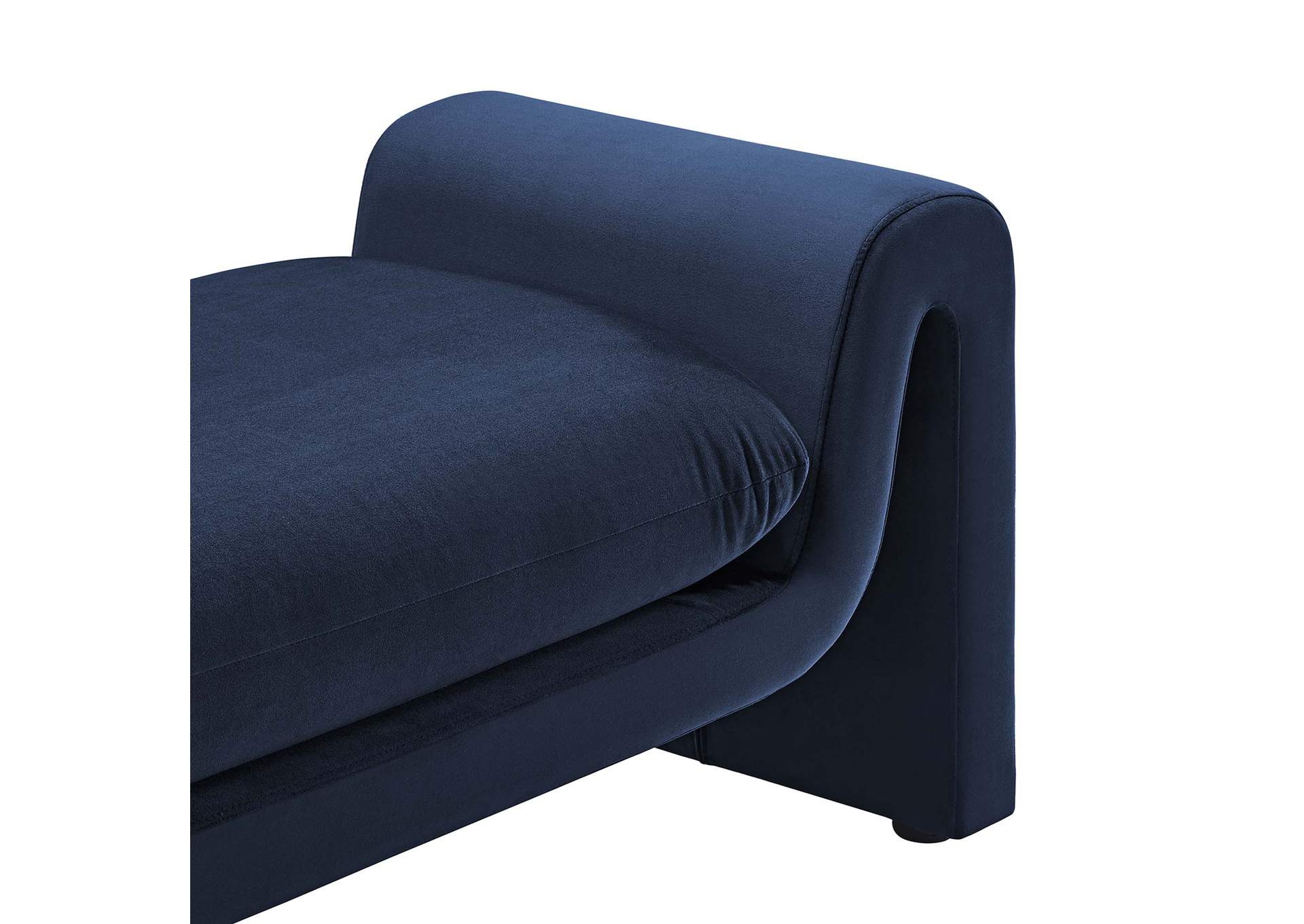 Waverly Performance Velvet Bench image 5
