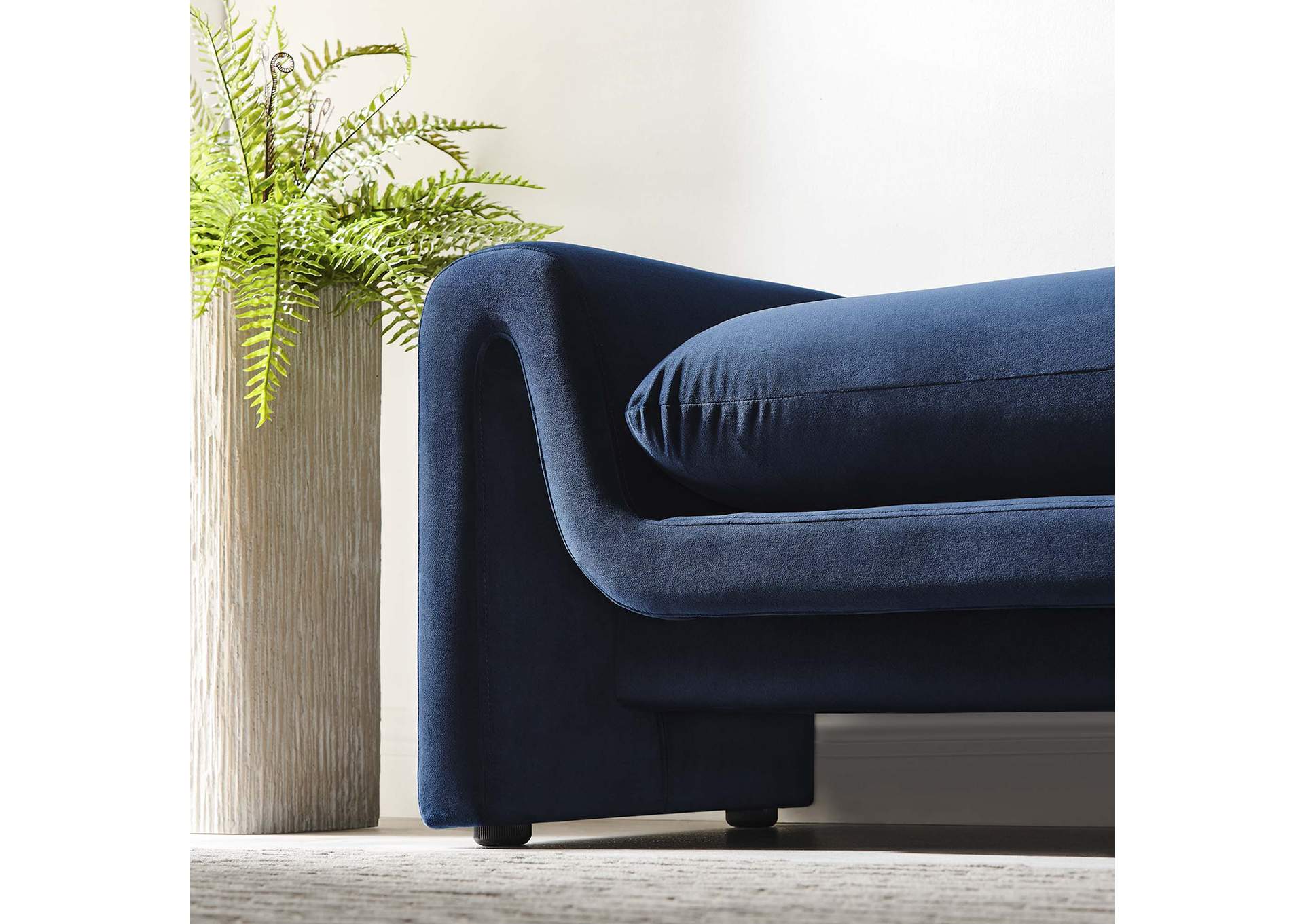 Waverly Performance Velvet Bench image 8