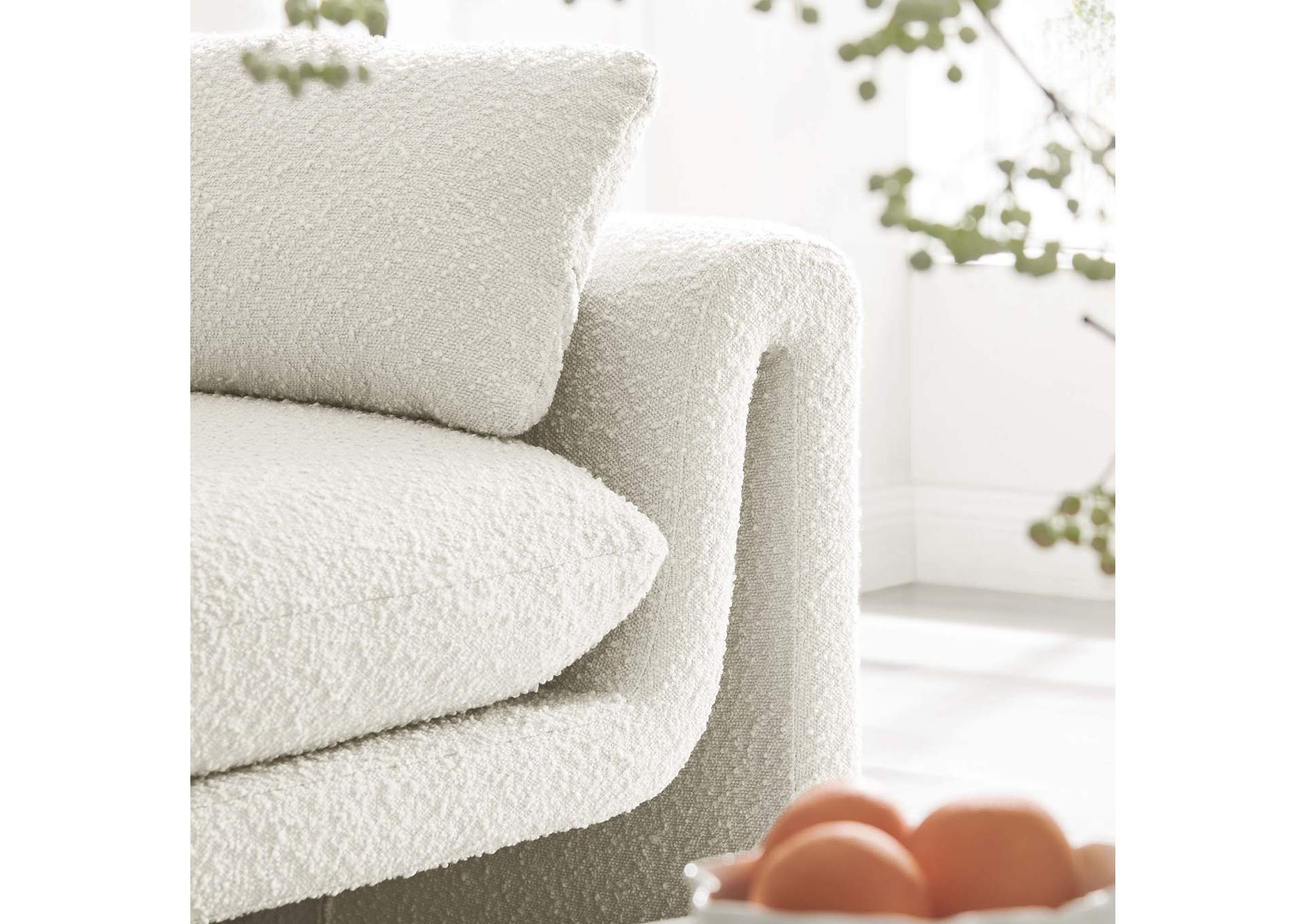 Waverly Boucle Fabric Sofa