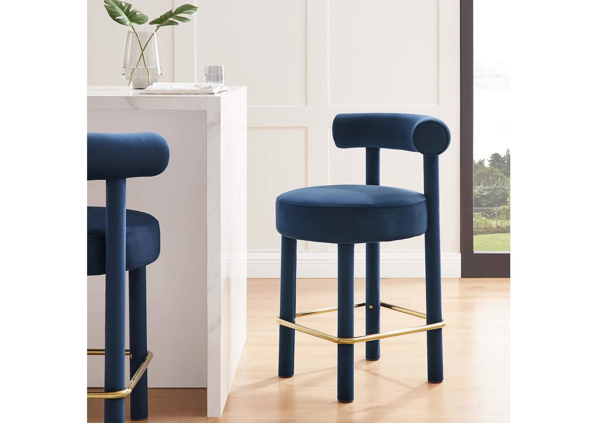 Toulouse Performance Velvet Counter Stool By Modway image 10