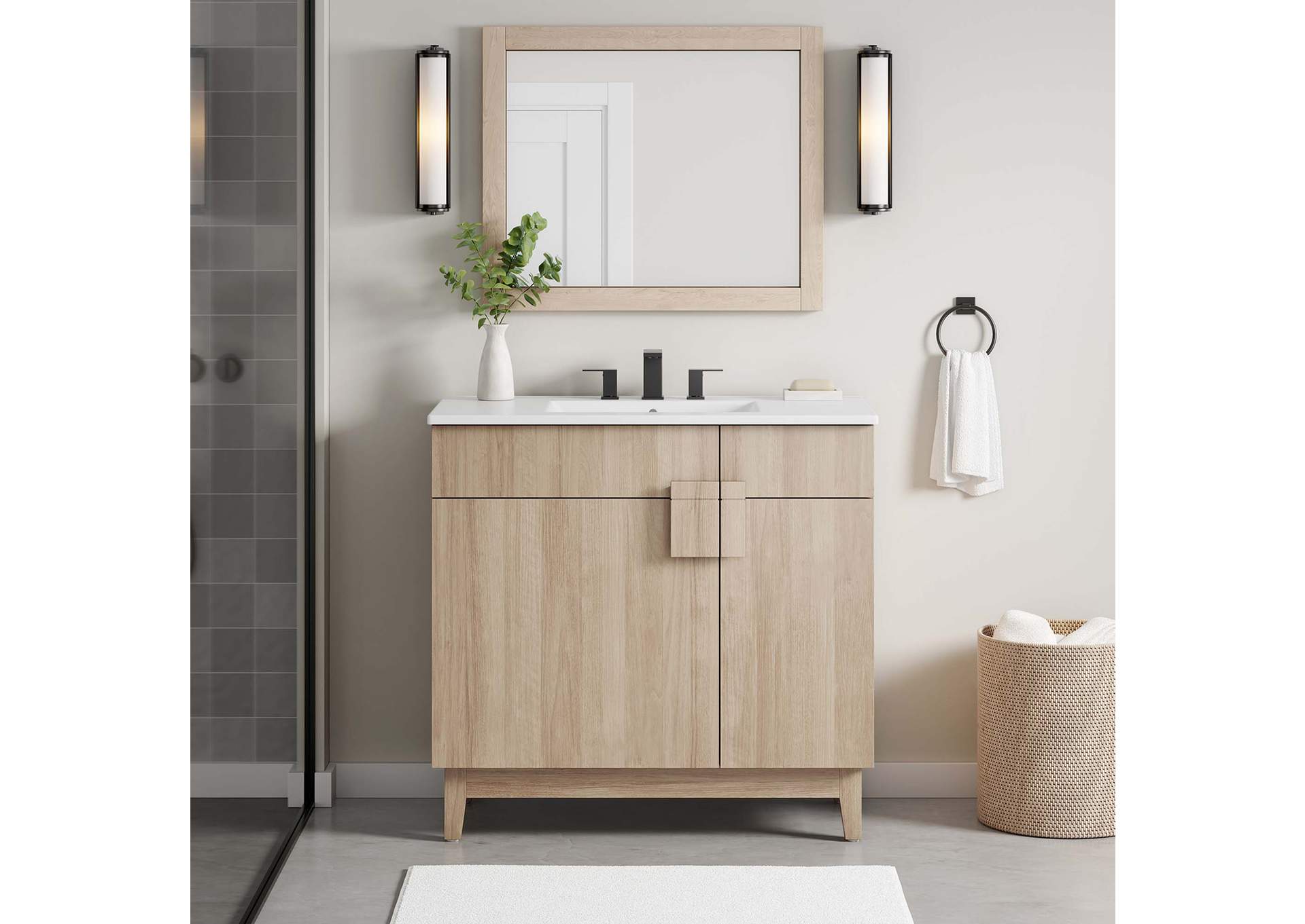 Miles 36” Bathroom Vanity Cabinet - Sink Basin Not Included - By Modway