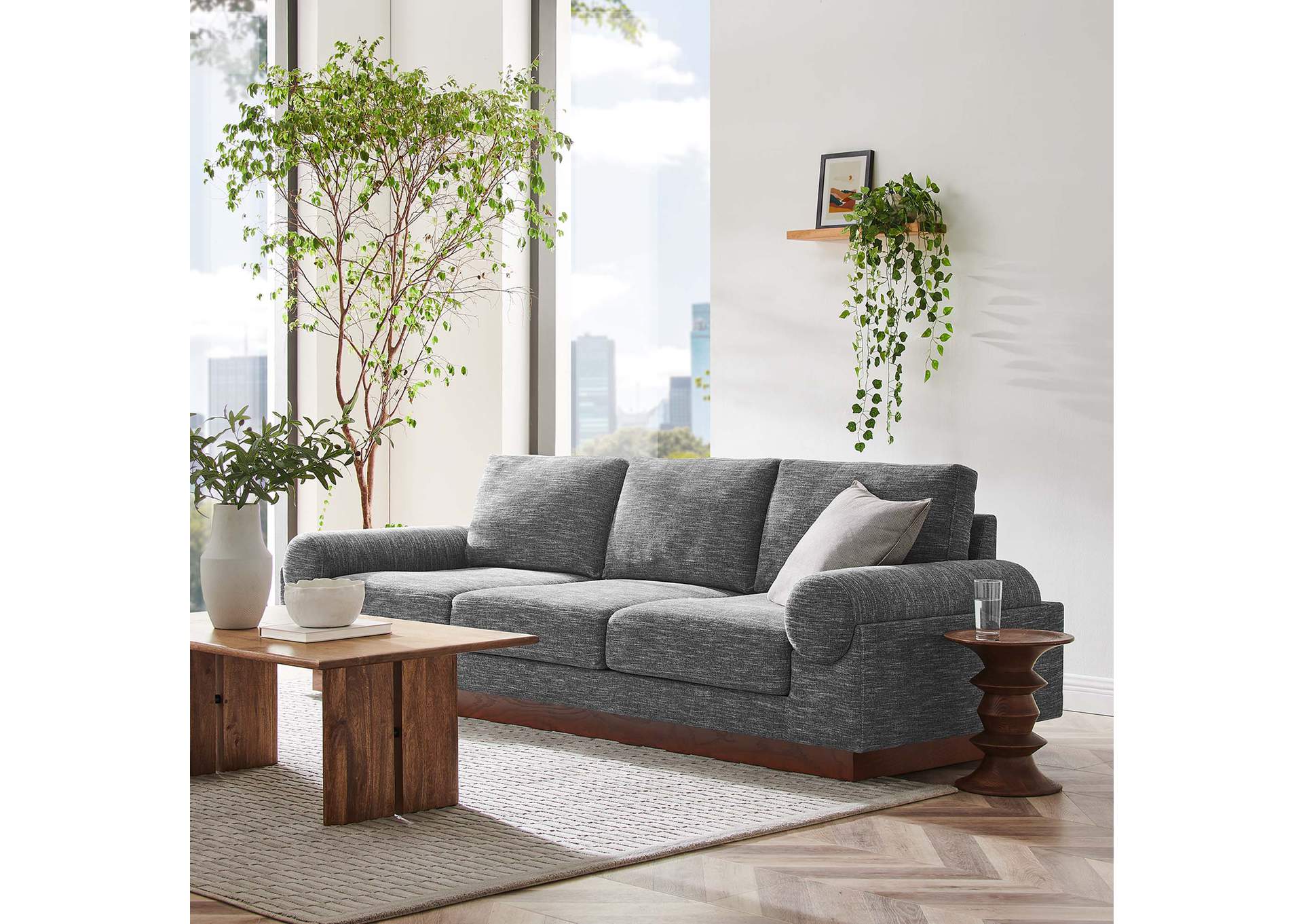 Oasis Upholstered Fabric Sofa By Modway