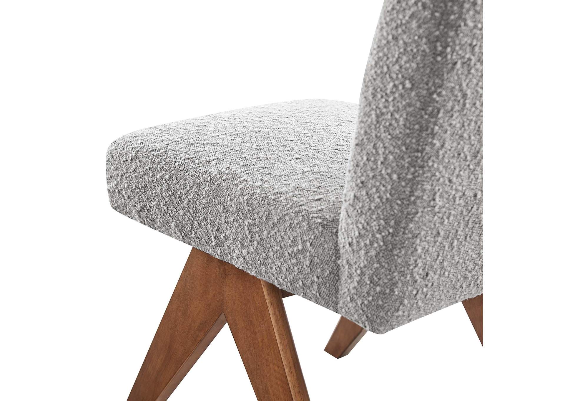 Lyra Boucle Fabric Dining Room Side Chair - Set Of 2 image 7