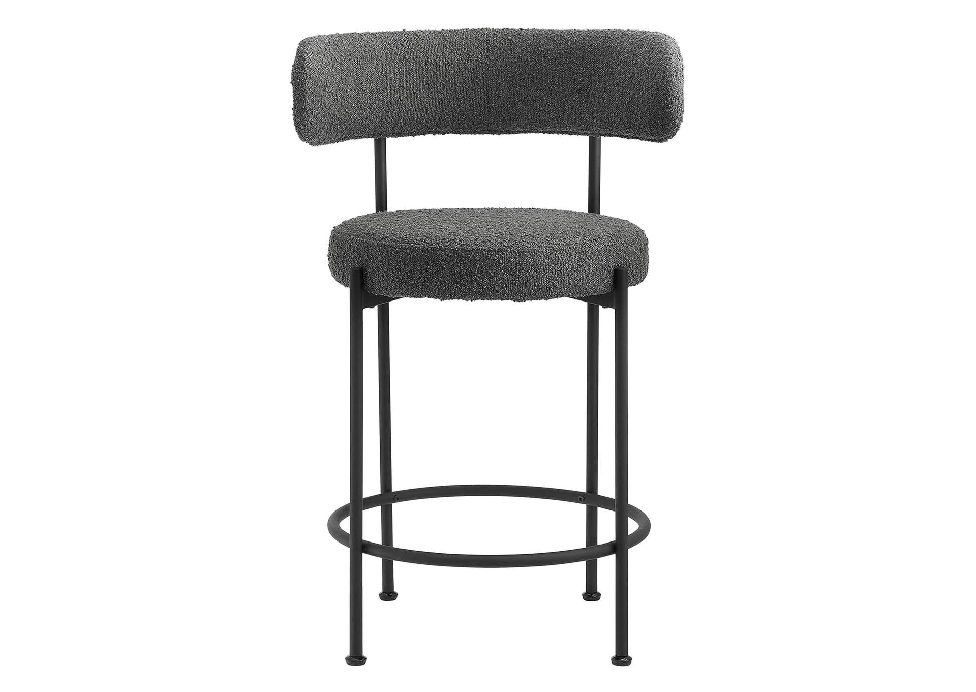 Albie Boucle Fabric Counter Stools - Set Of 2 image 6