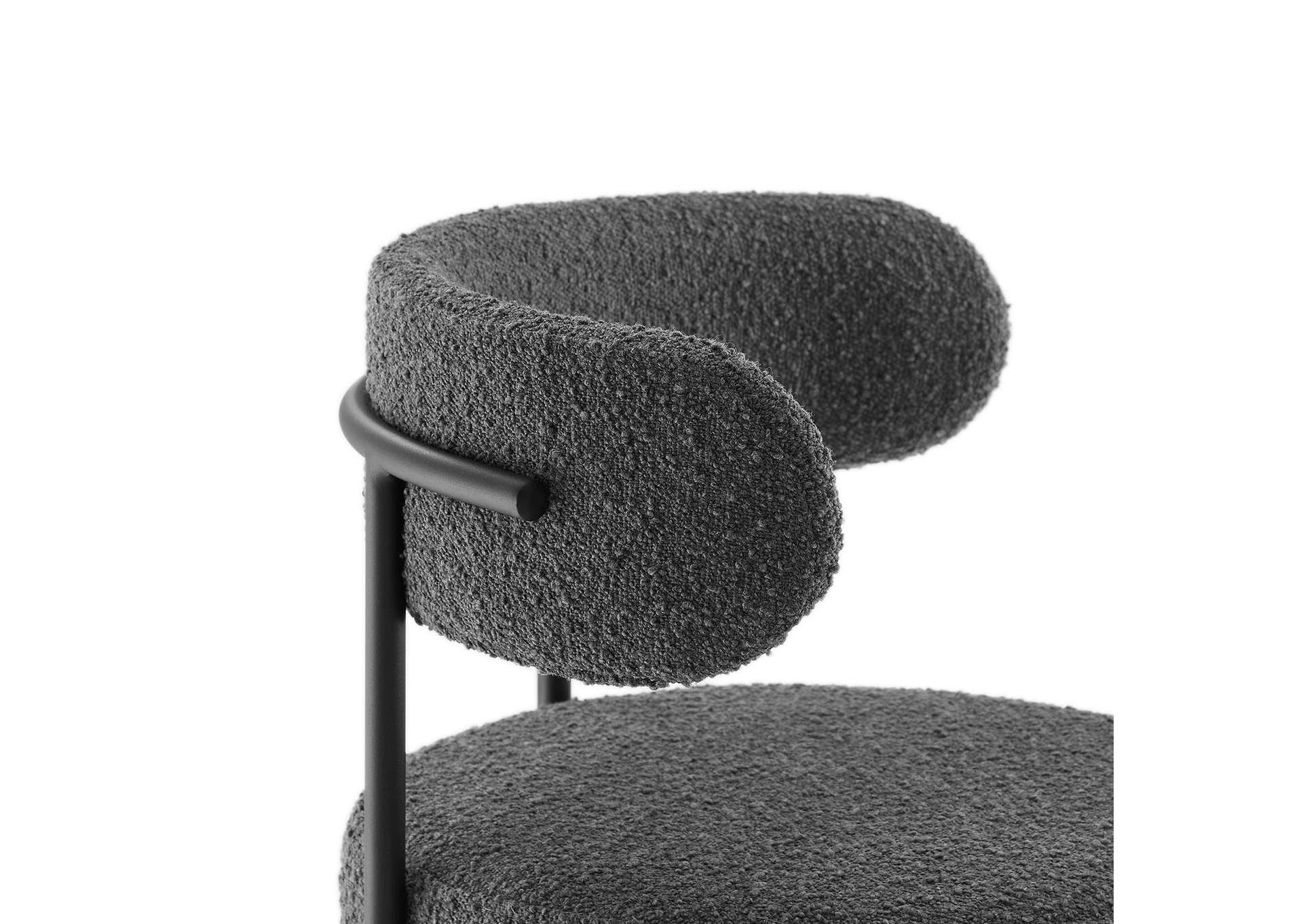 Albie Boucle Fabric Counter Stools - Set Of 2 image 7