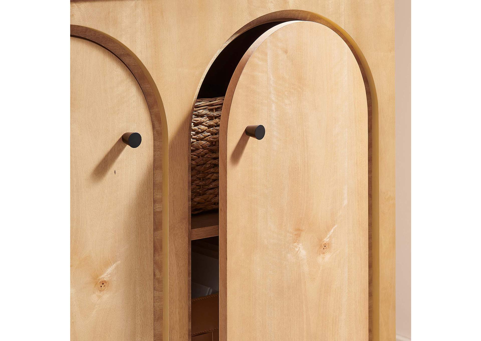 Appia 2-Door Arched Door Storage Cabinet