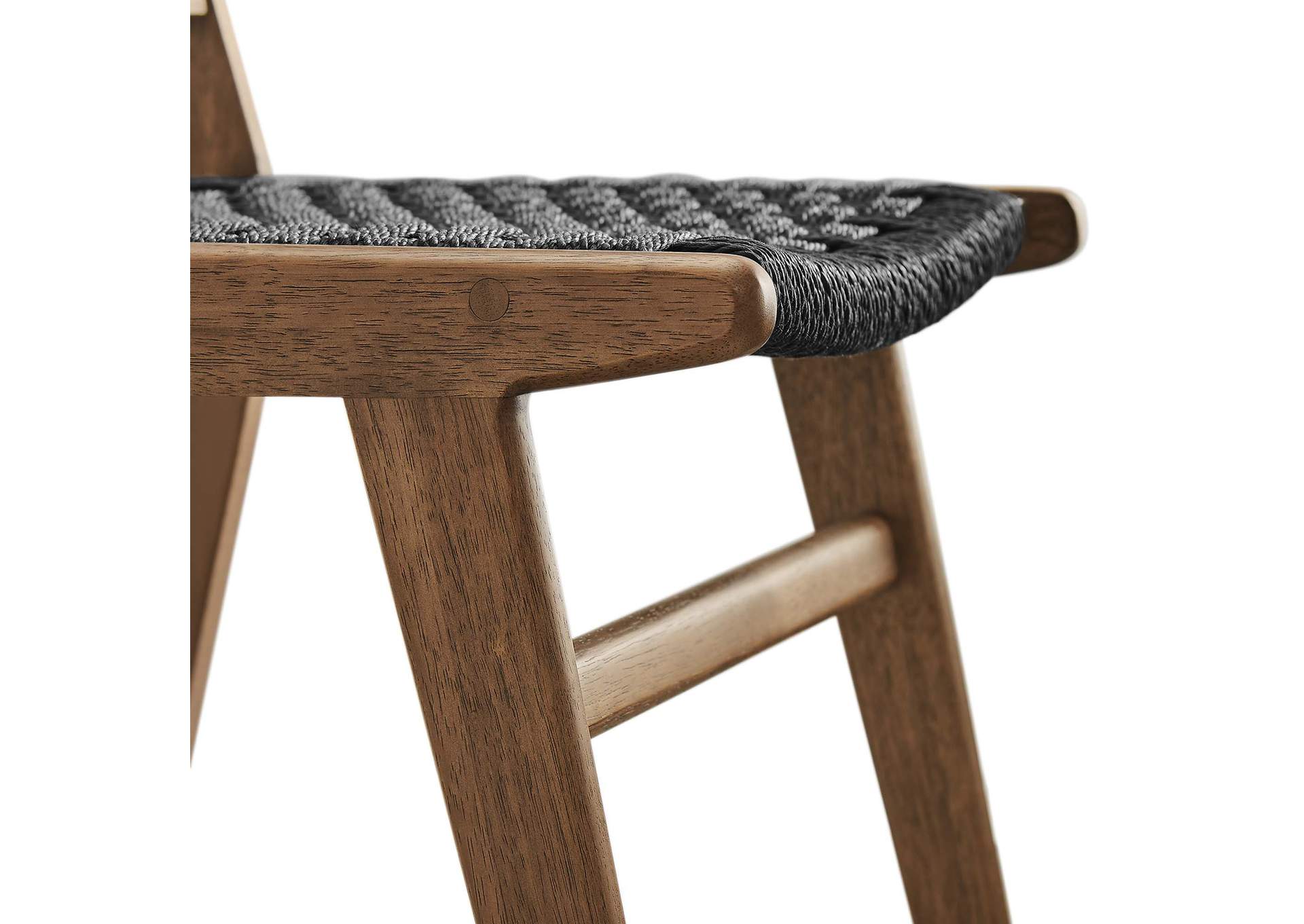 Saoirse Woven Rope Wood Dining Side Chair - Set Of 2