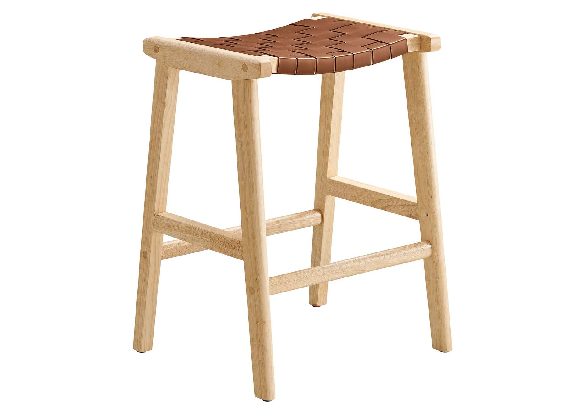 Saoirse Faux Leather Wood Counter Stool - Set Of 2 image 3