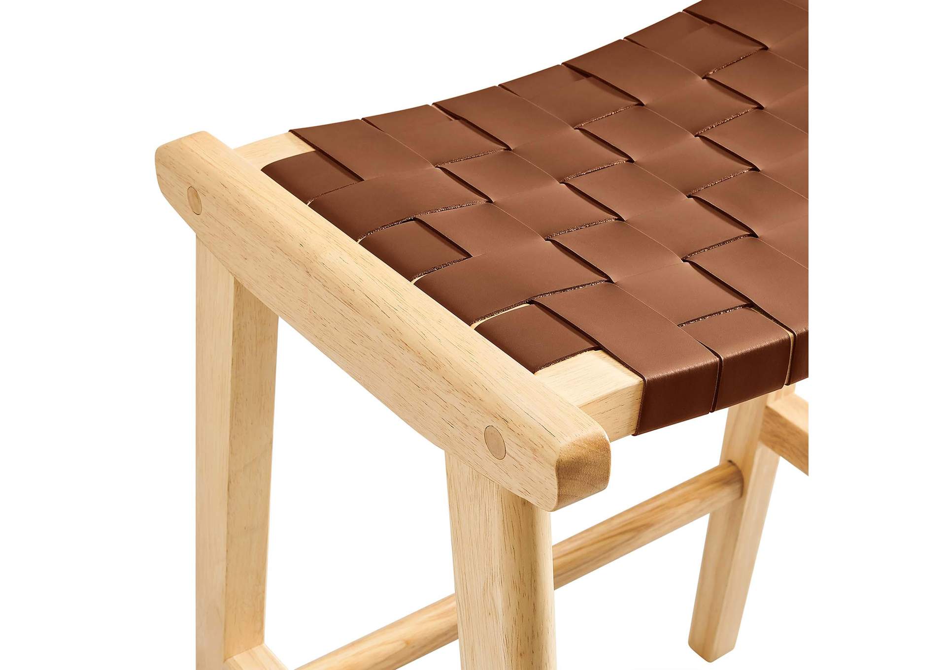 Saoirse Faux Leather Wood Counter Stool - Set Of 2 image 6